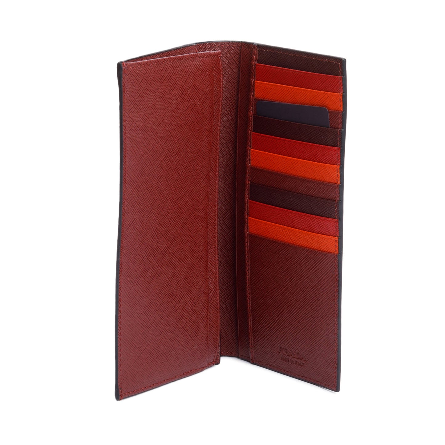 Prada 2020 Black Saffiano Cuir Bifold Long Wallet