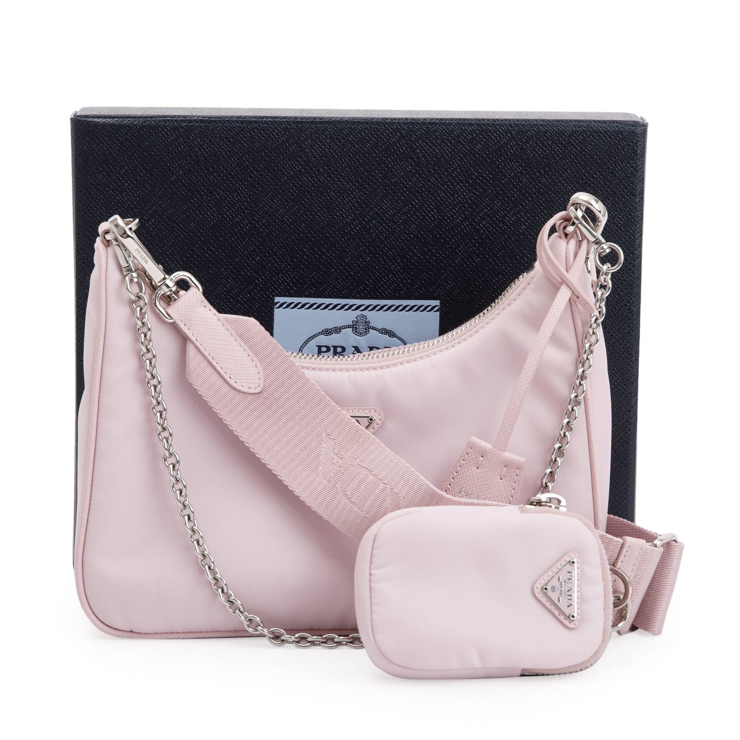 Prada 2022 Pink Re-Edition 2005 Re-Nylon Shoulder Bag