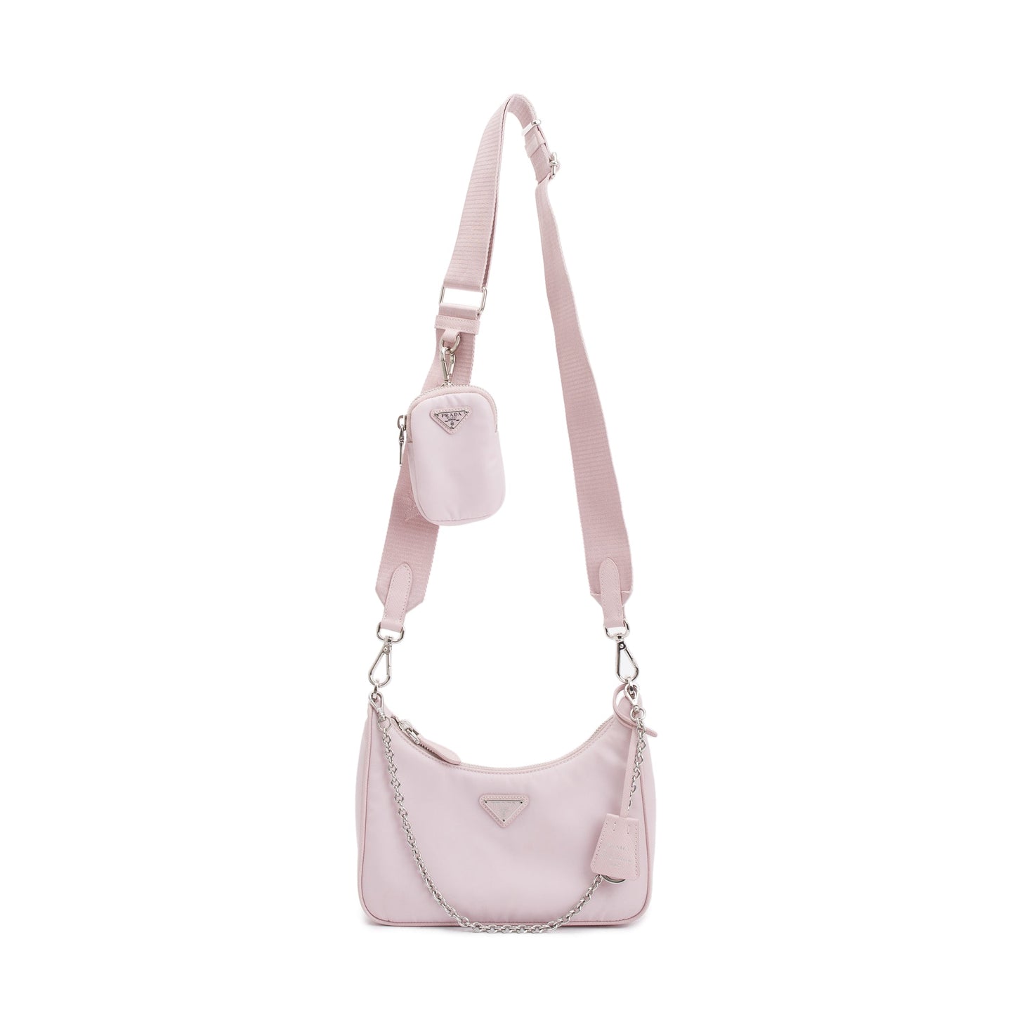 Prada 2022 Pink Re-Edition 2005 Re-Nylon Shoulder Bag