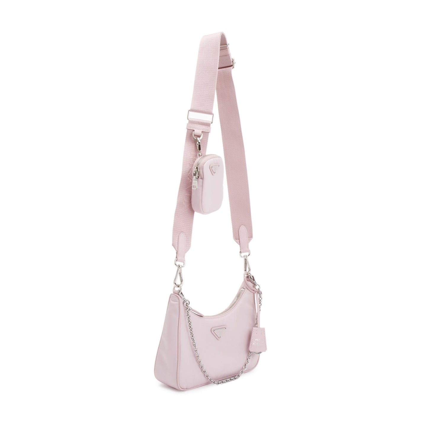 Prada 2022 Pink Re-Edition 2005 Re-Nylon Shoulder Bag