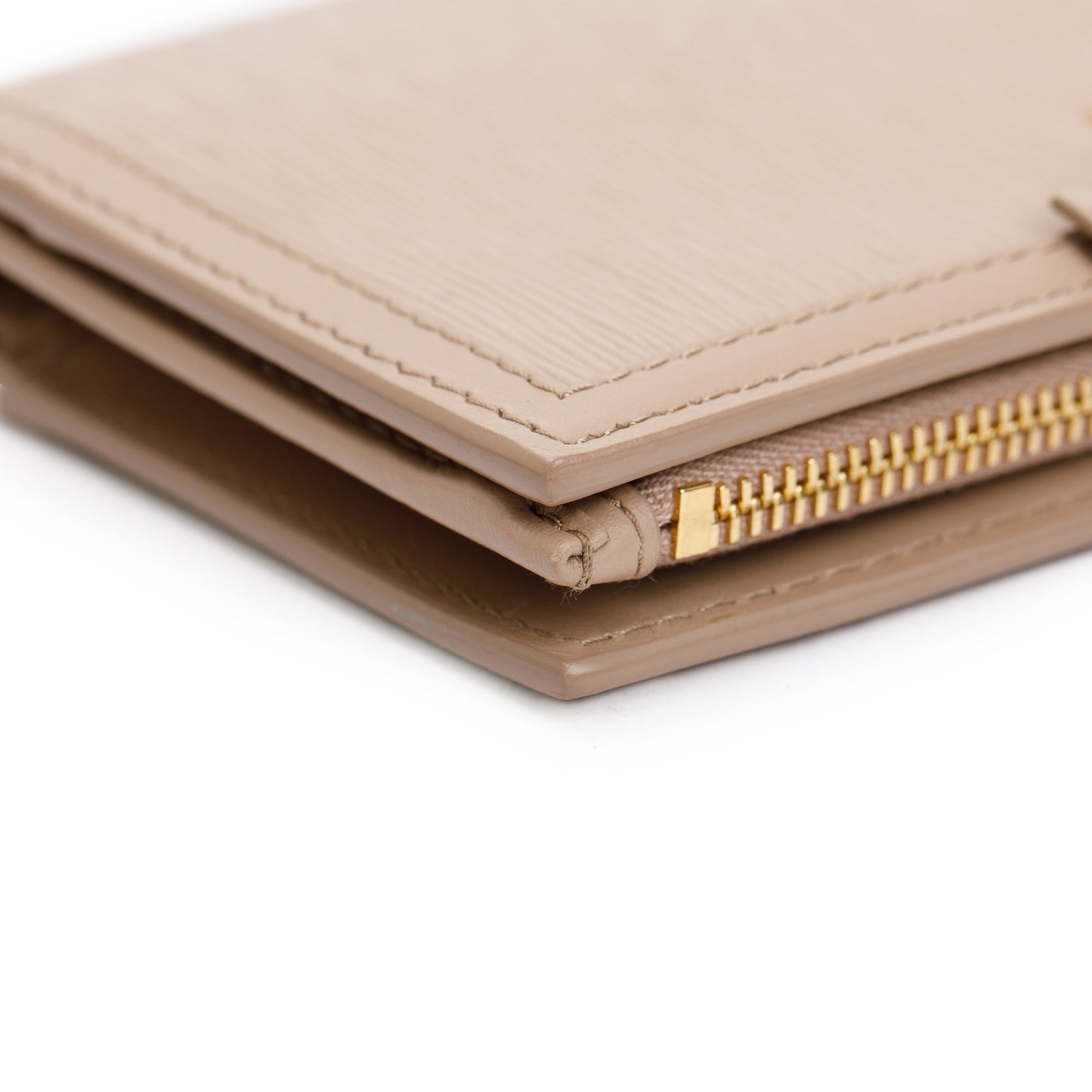 Prada Beige Vitello Move Leather Wallet
