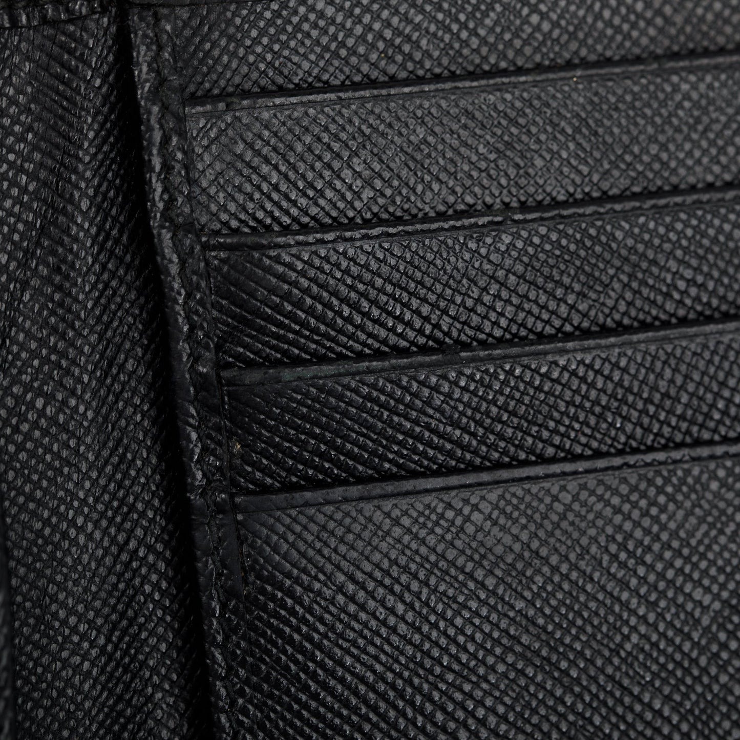 Prada Black Saffiano Leather Bi-Fold Wallet