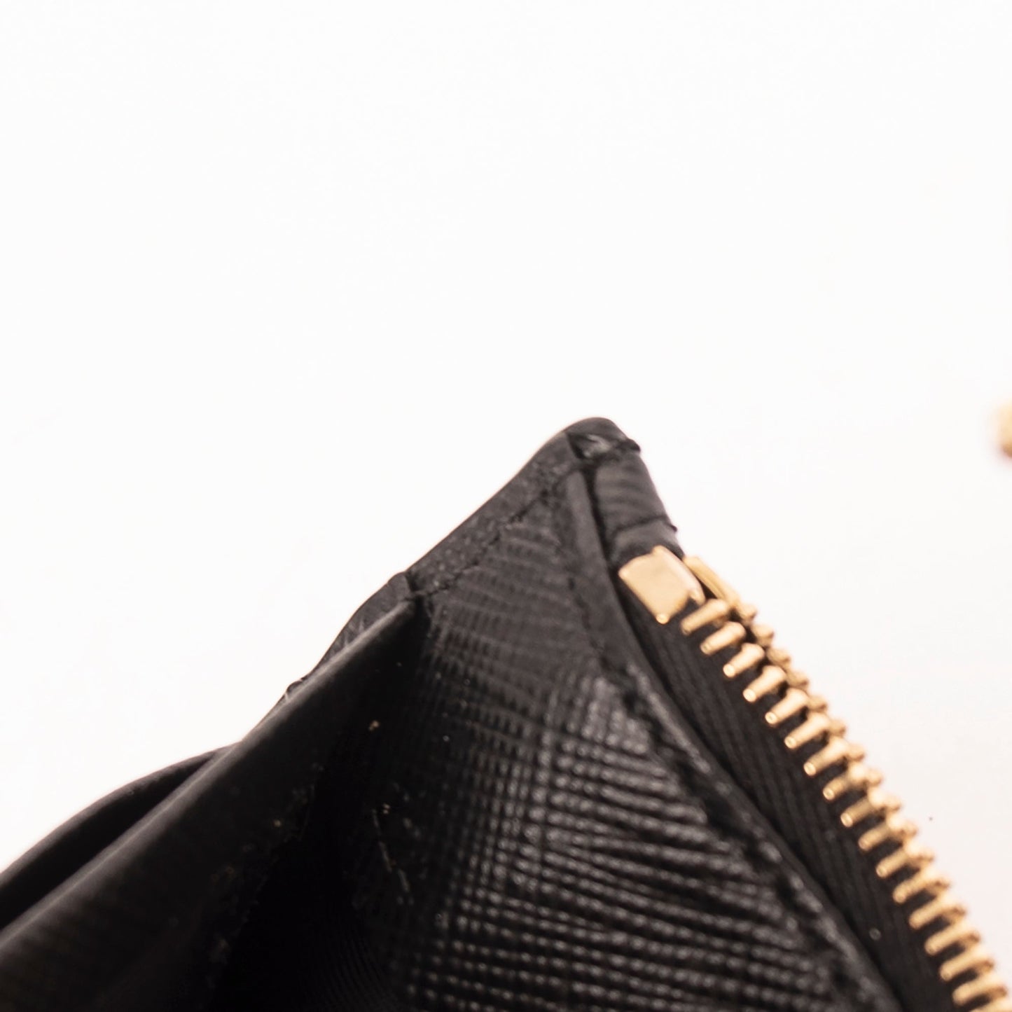 Prada Black Saffiano Leather Card Holder