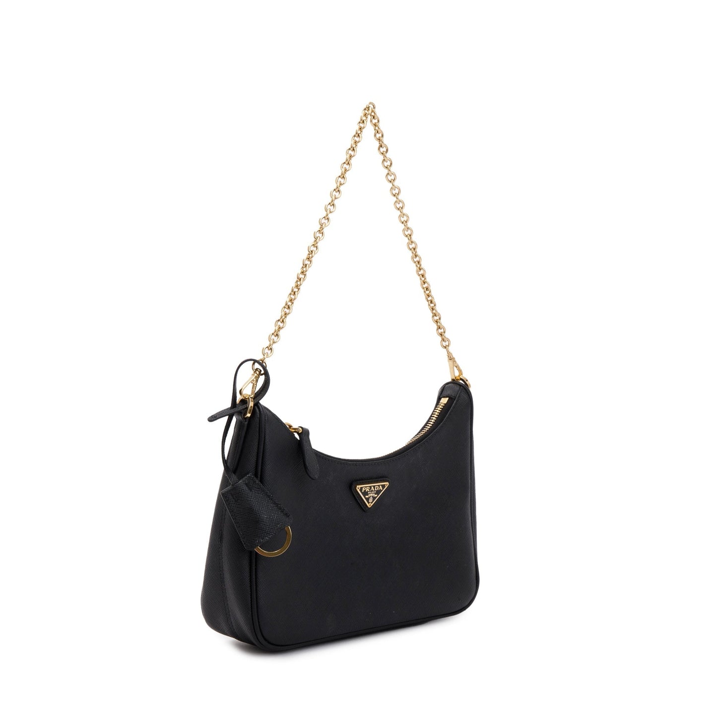 Prada Black Saffiano Leather Re-Edition 2005 Shoulder Bag
