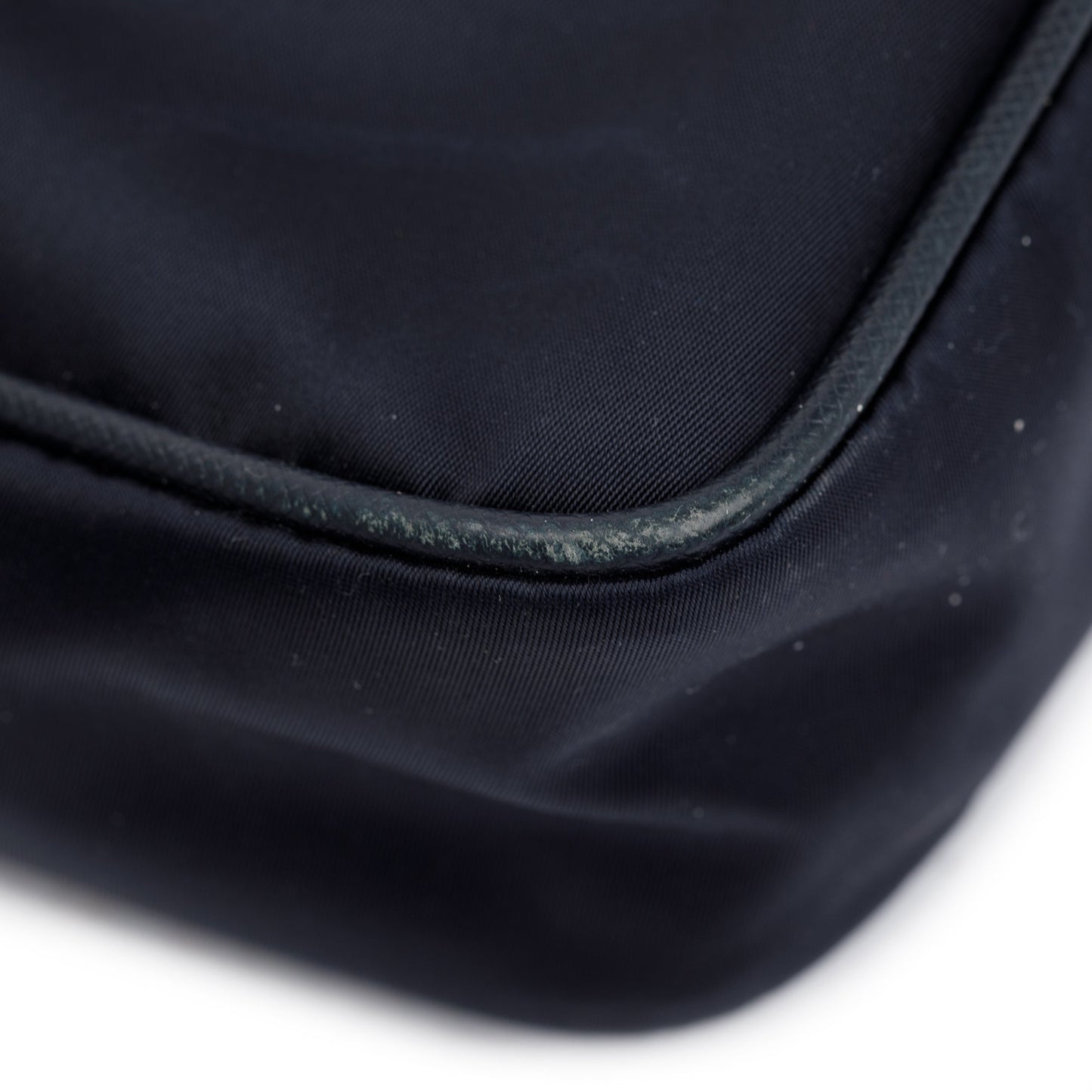 Prada Black Saffiano Leather-Trimmed Tessuto Nylon Messenger Bag
