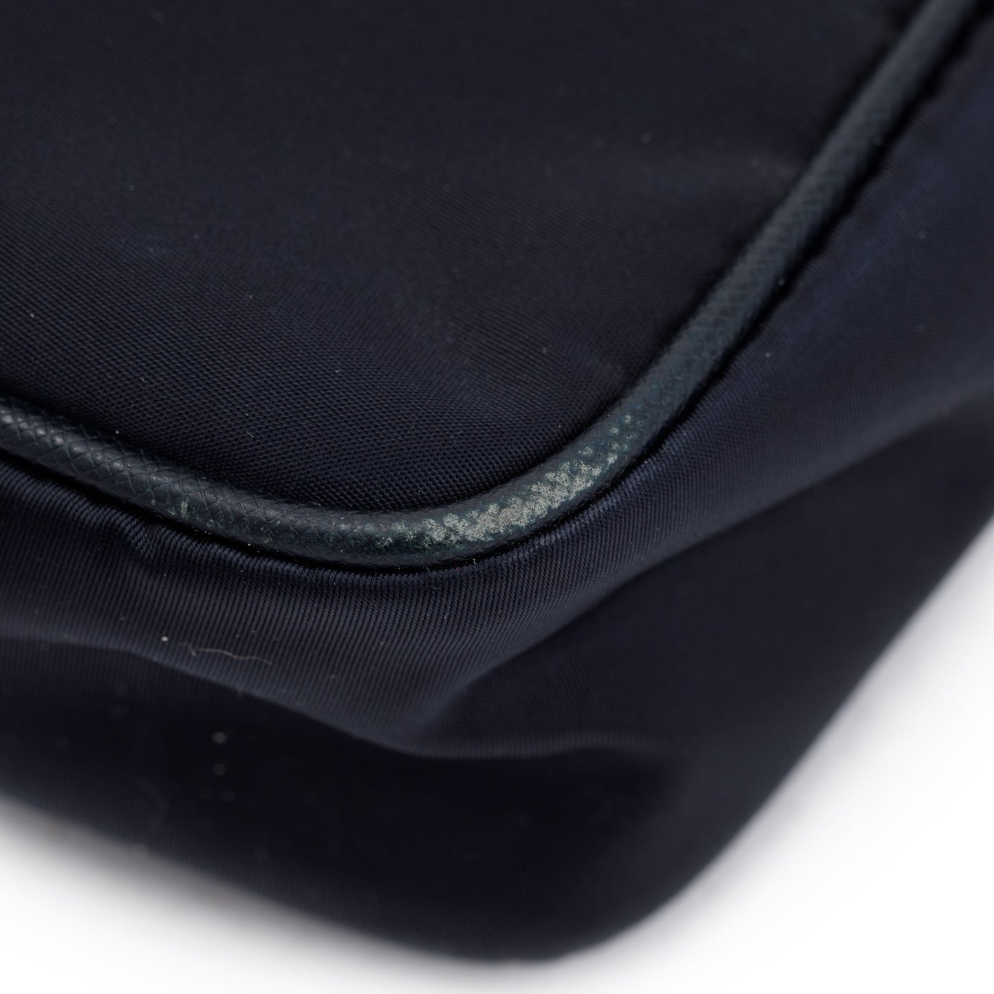 Prada Black Saffiano Leather-Trimmed Tessuto Nylon Messenger Bag