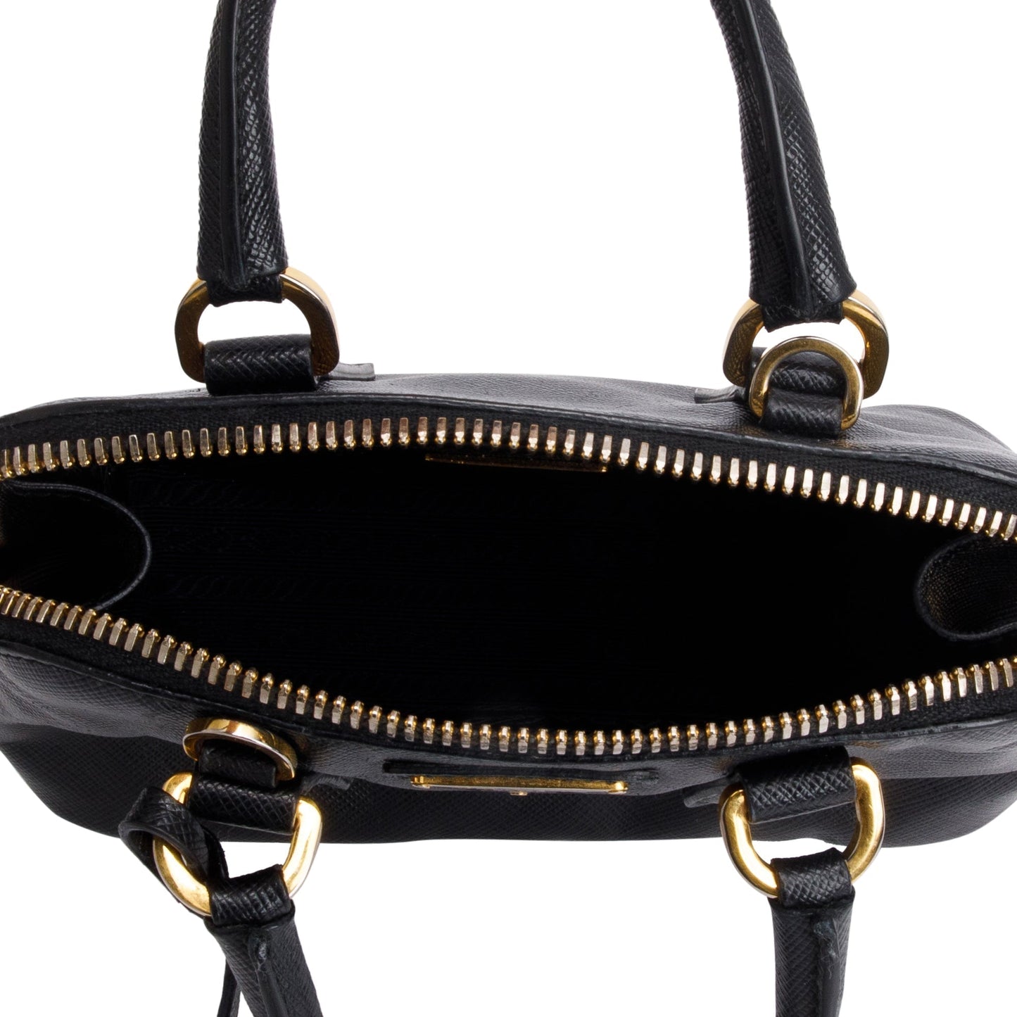 Prada Black Saffiano Lux Mini Promenade Tote