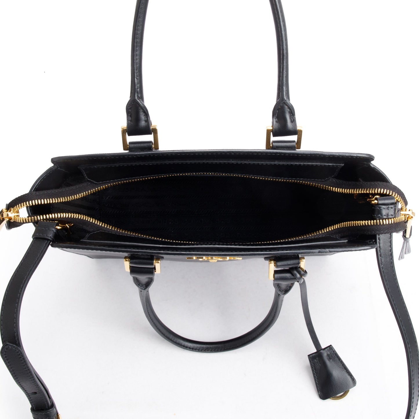Prada Black Saffiano Soft Calf Leather Tote