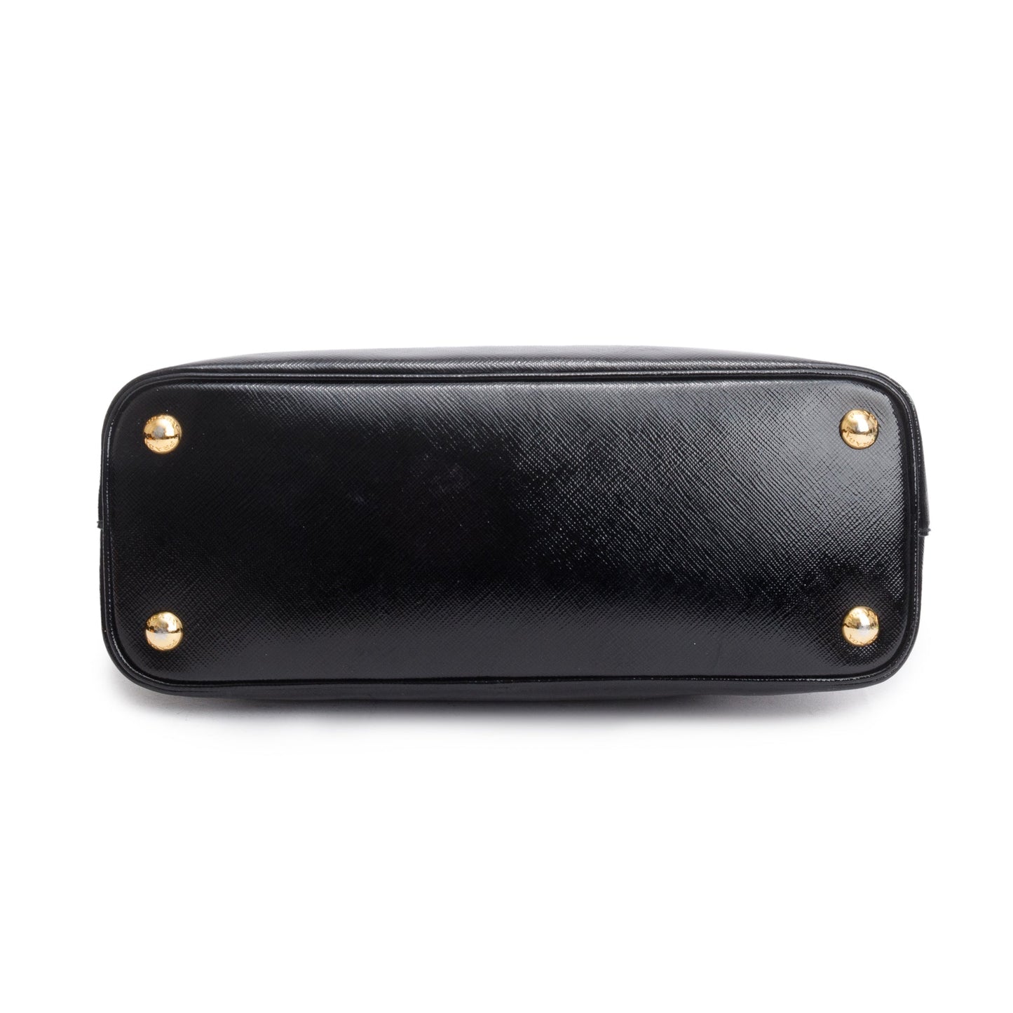 Prada Black Saffiano Vernice Small Promenade Tote