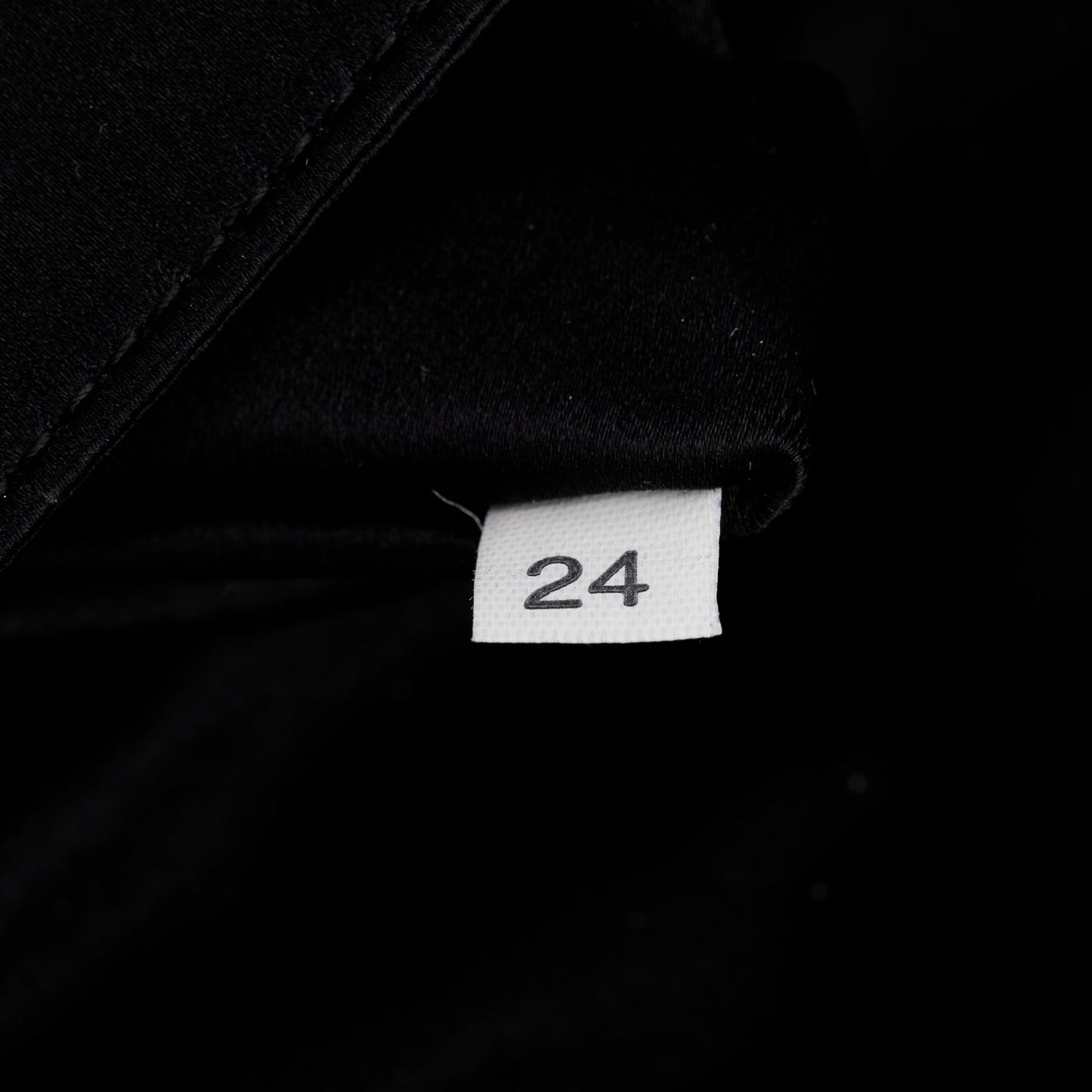 Prada Black Satin Crystal Embellished Chain Clutch