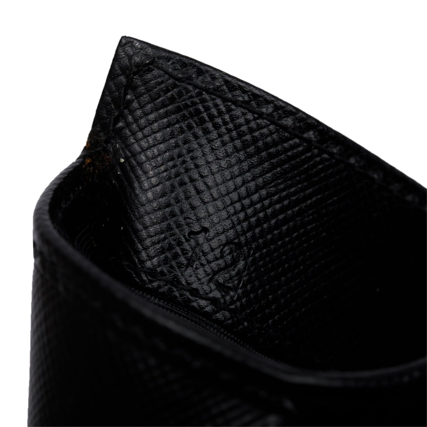 Prada Black Tessuto Compact Trifold Wallet