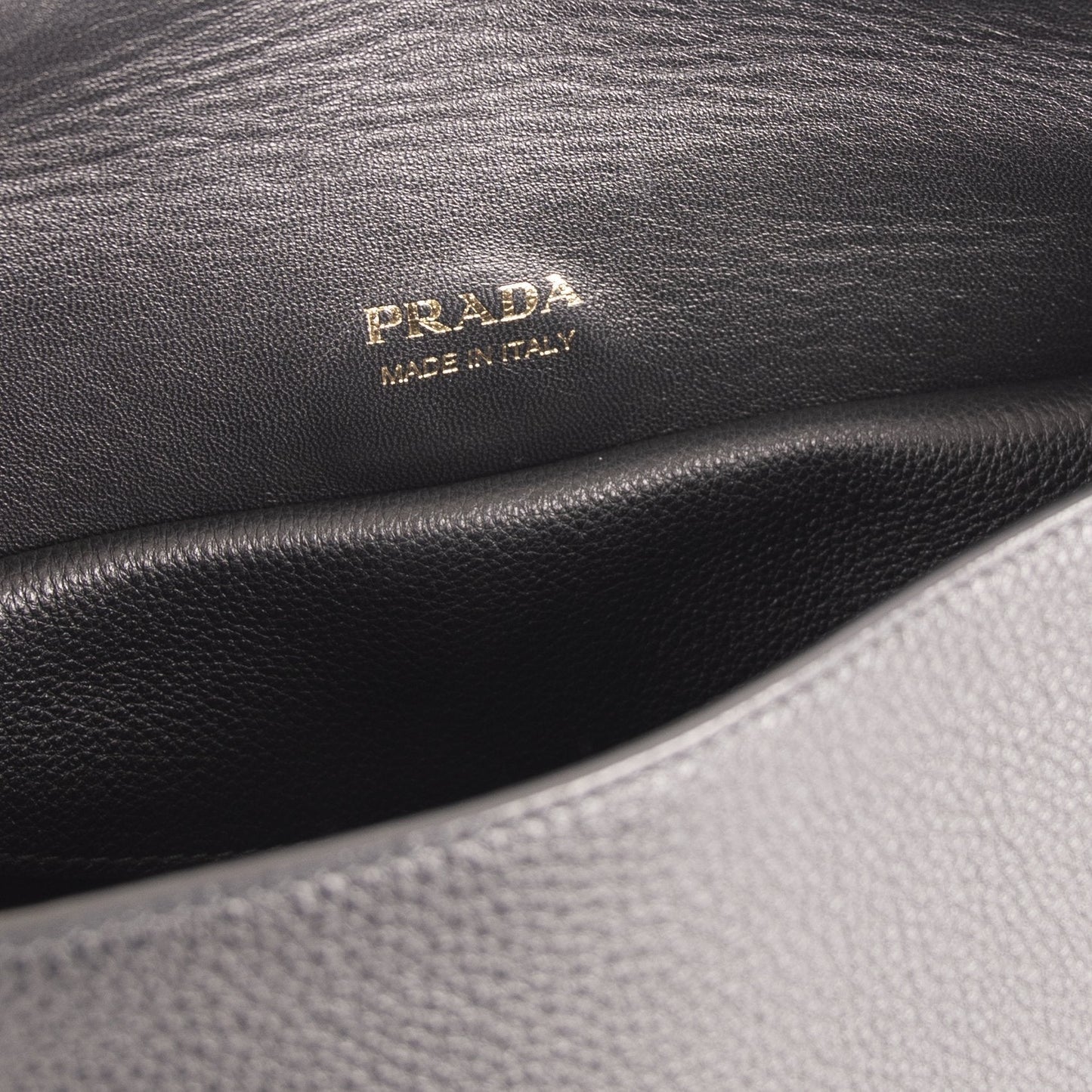 Prada Black Vitello Daino Shoulder Bag
