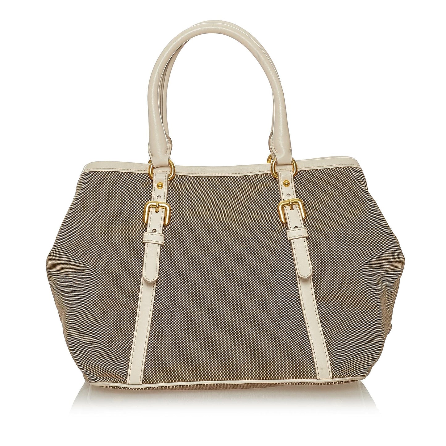 Prada Canapa Logo Canvas Satchel (SHG-27876)