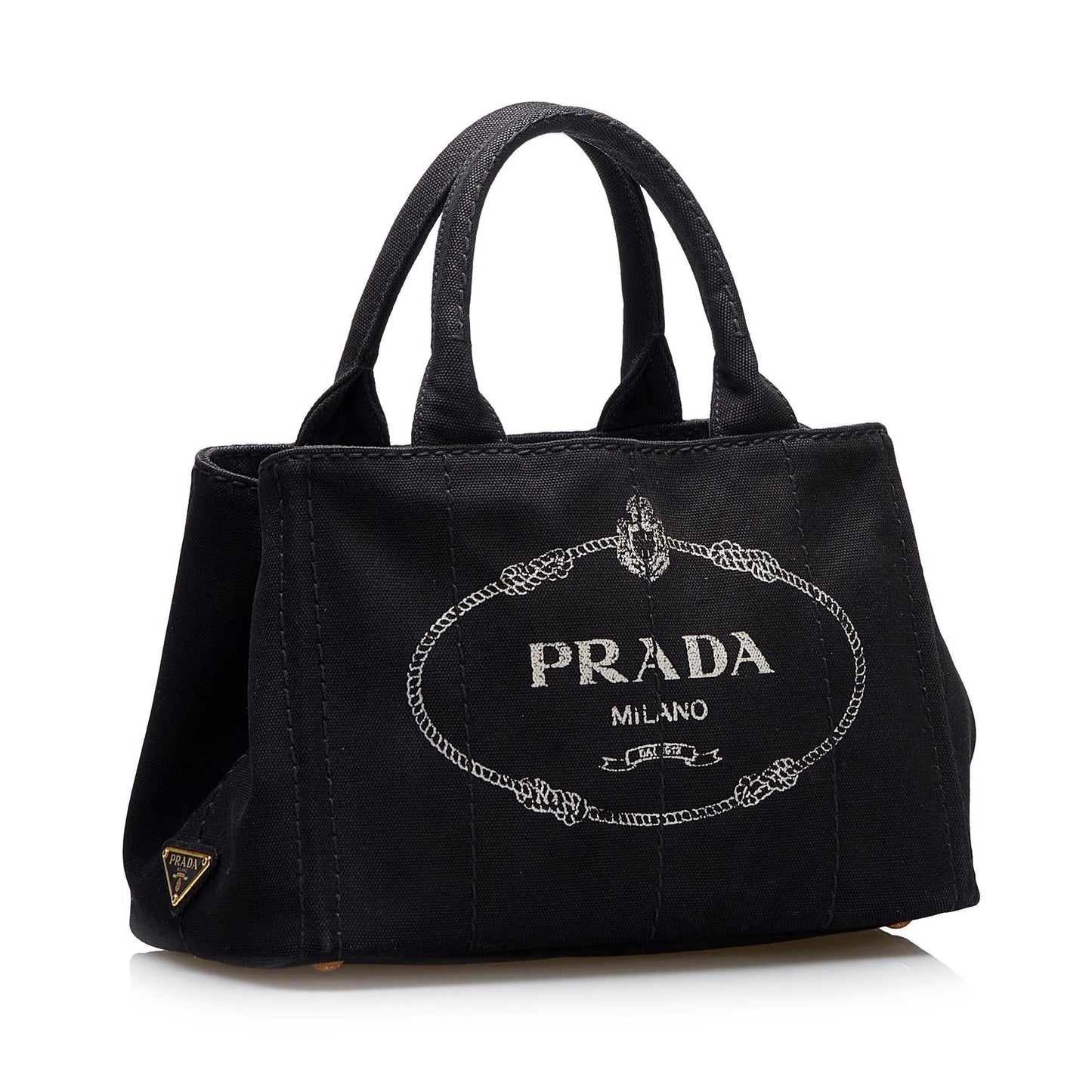 Prada Canapa Logo Handbag (SHG-dWahKa)