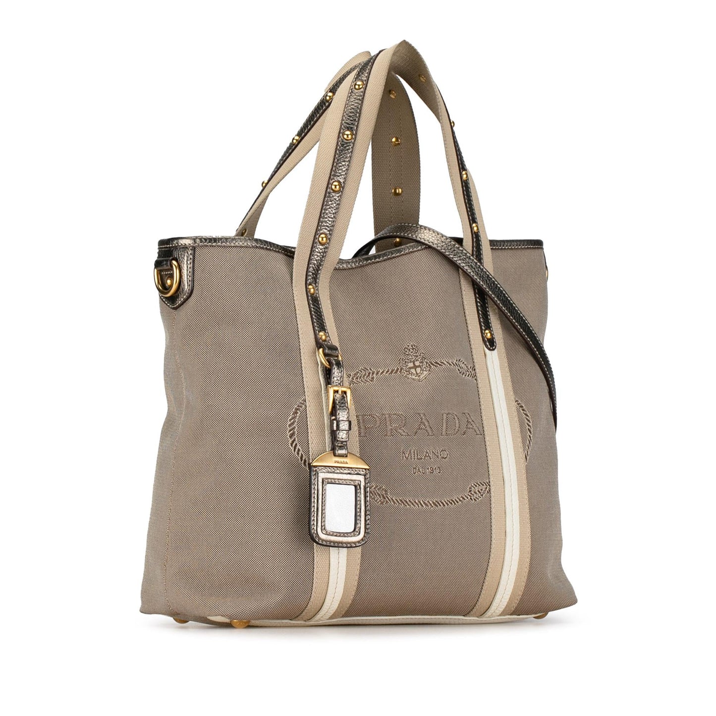 Prada Canapa Logo Satchel (SHG-eyC6kB)