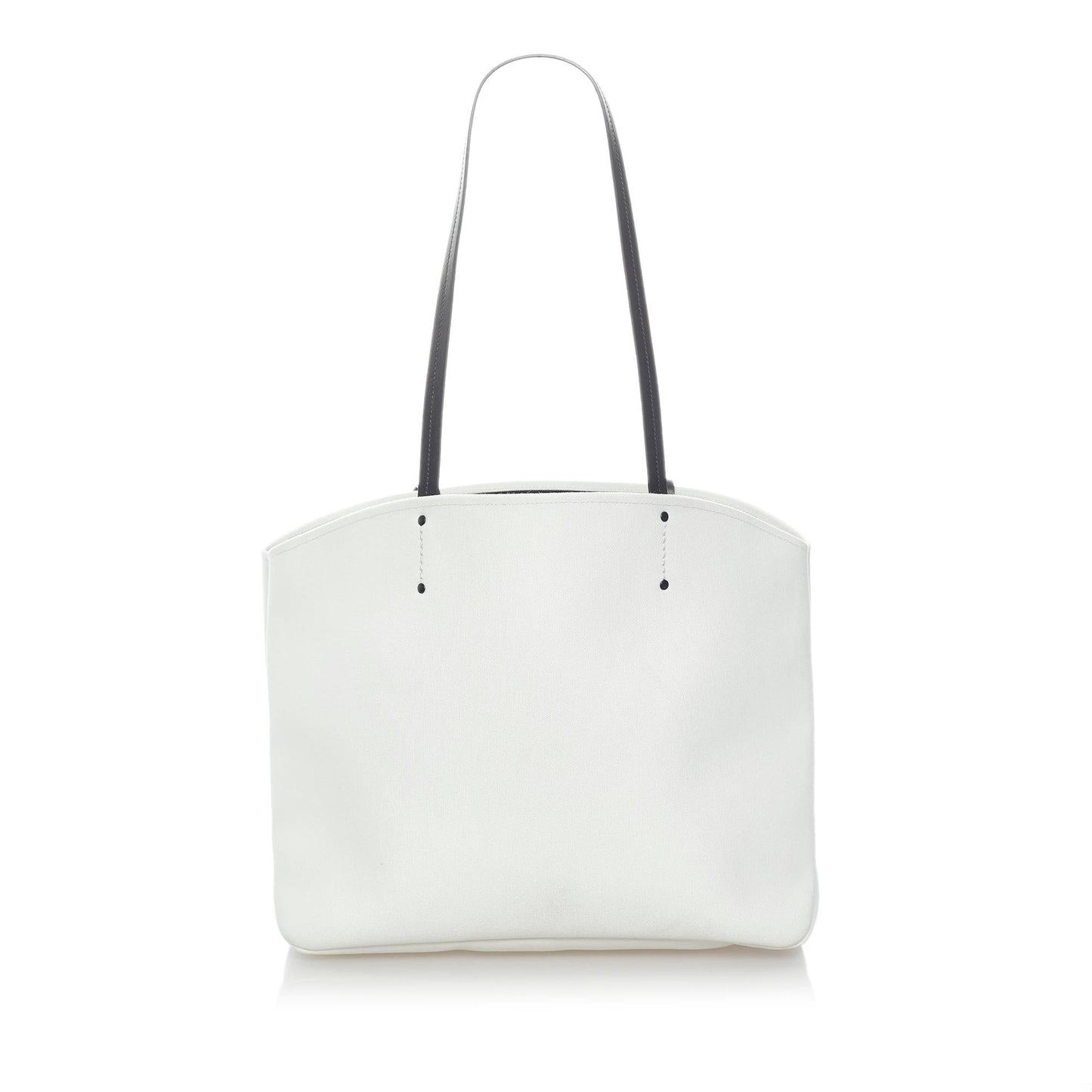 Prada Canapa Racing Logo Shopping Canvas Tote Bag (SHG-31191)
