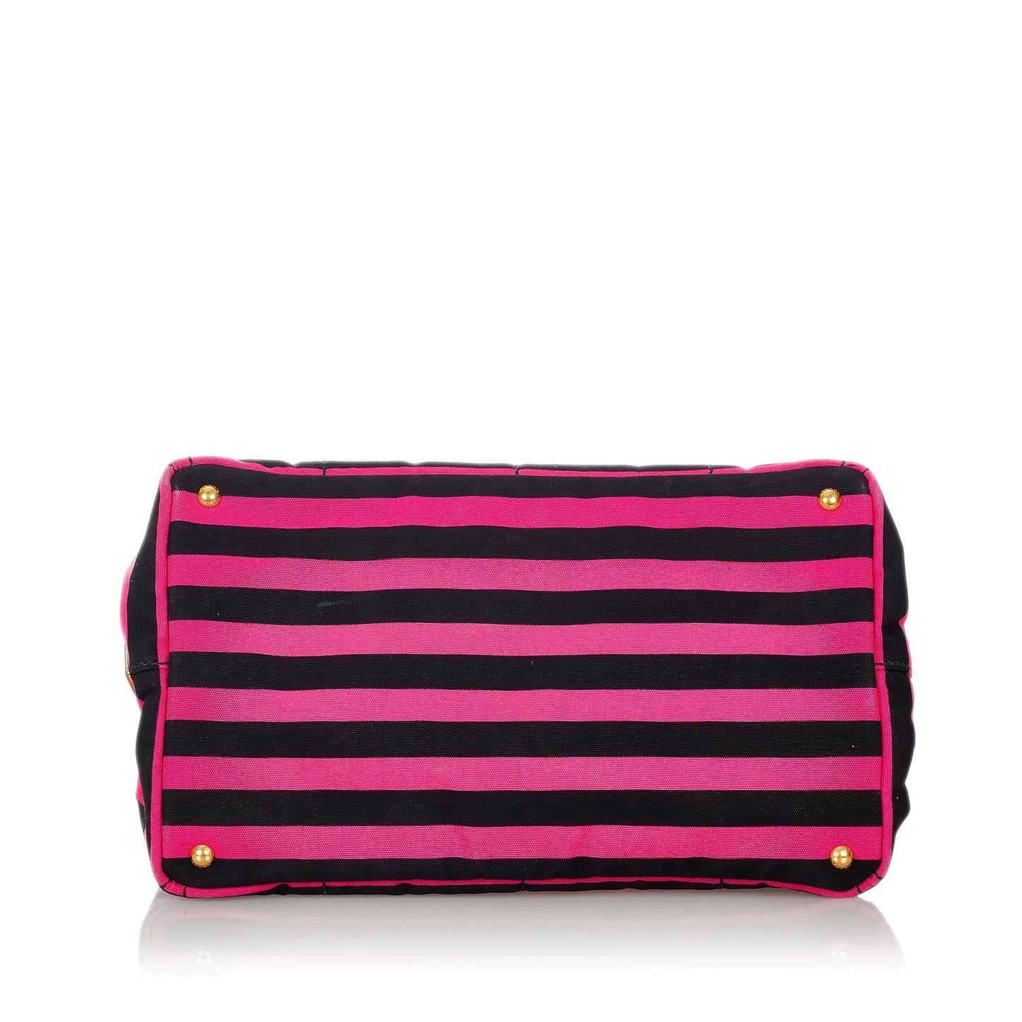Prada Canapa Righe Stripe Tote Bag (SHG-27071)