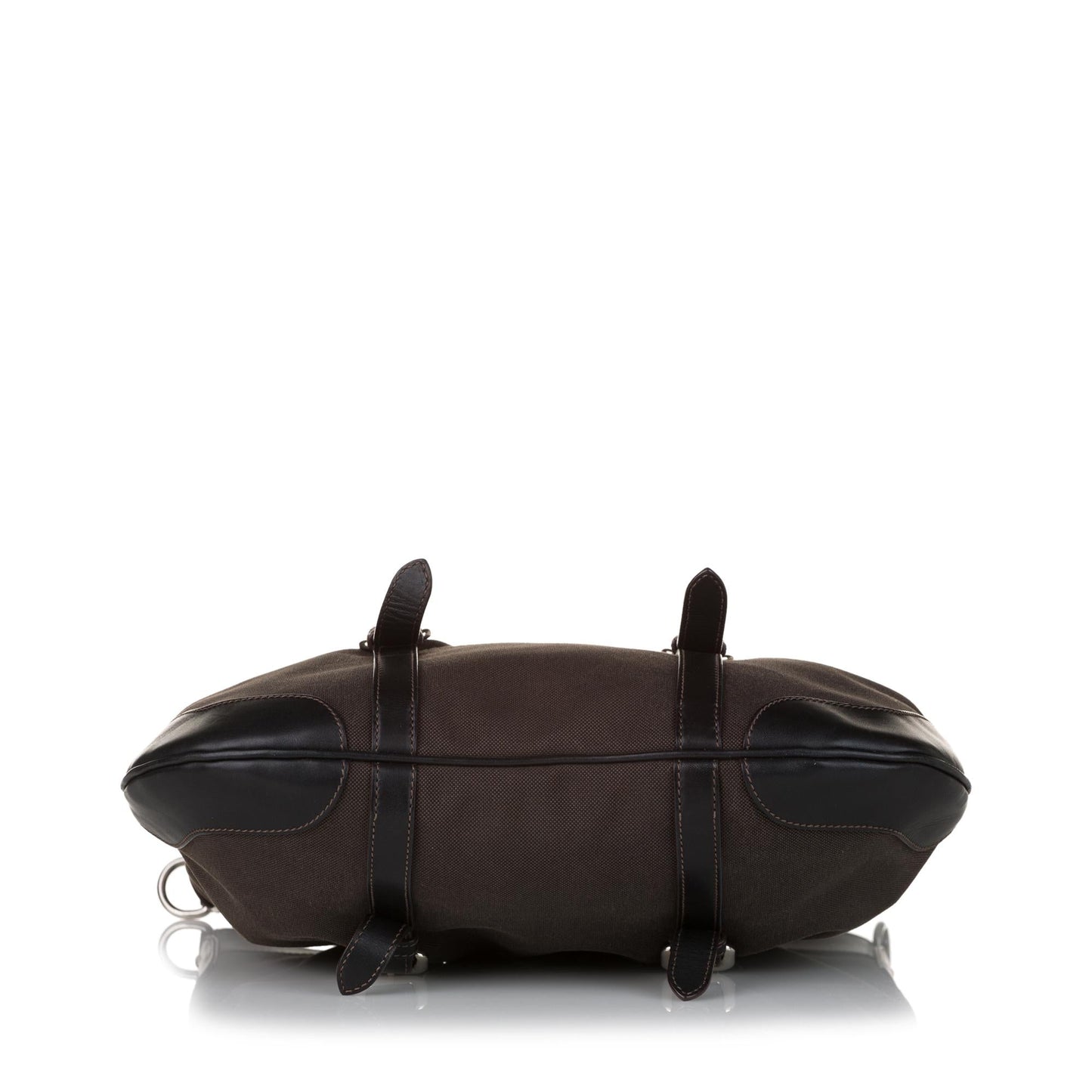 Prada Convertible Belted Canvas Satchel (SHG-37587)