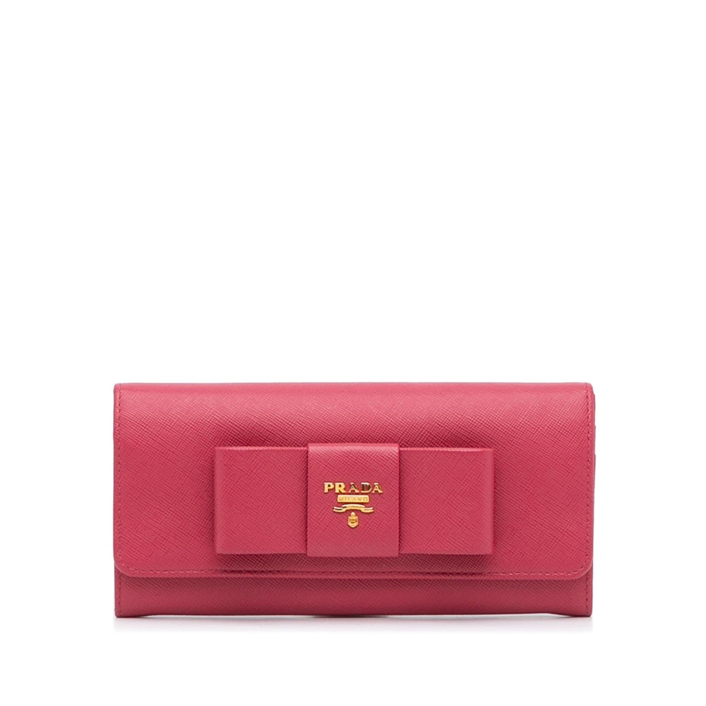 Prada Fiocco Bow Saffiano Lux Long Wallet (SHG-75XreP)