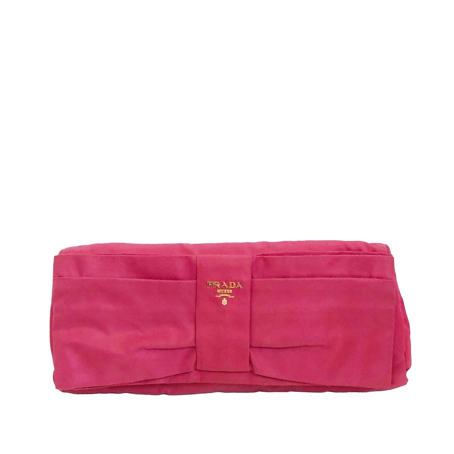 Prada Fiocco Bow Tessuto Clutch Bag (SHG-w0scxx)