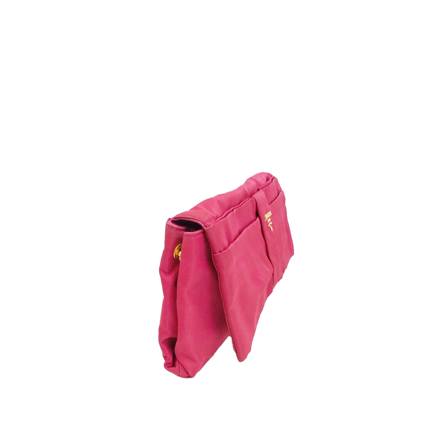 Prada Fiocco Bow Tessuto Clutch Bag (SHG-w0scxx)