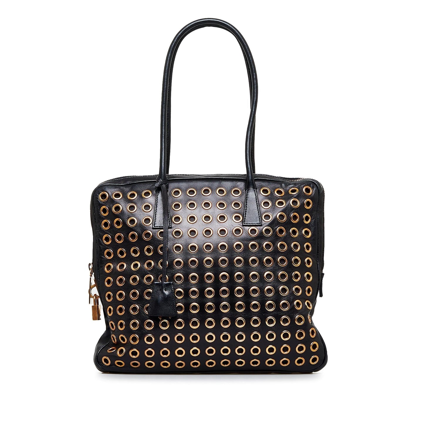 Prada Grommet Shoulder Bag (SHG-FiUEnf)