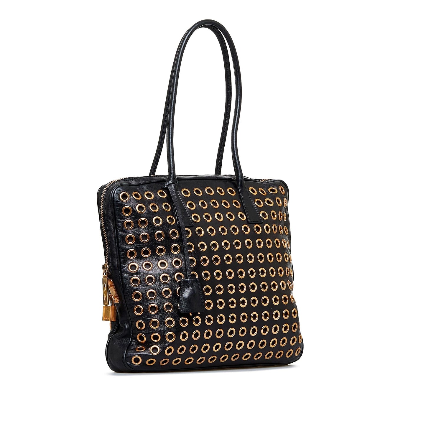 Prada Grommet Shoulder Bag (SHG-FiUEnf)