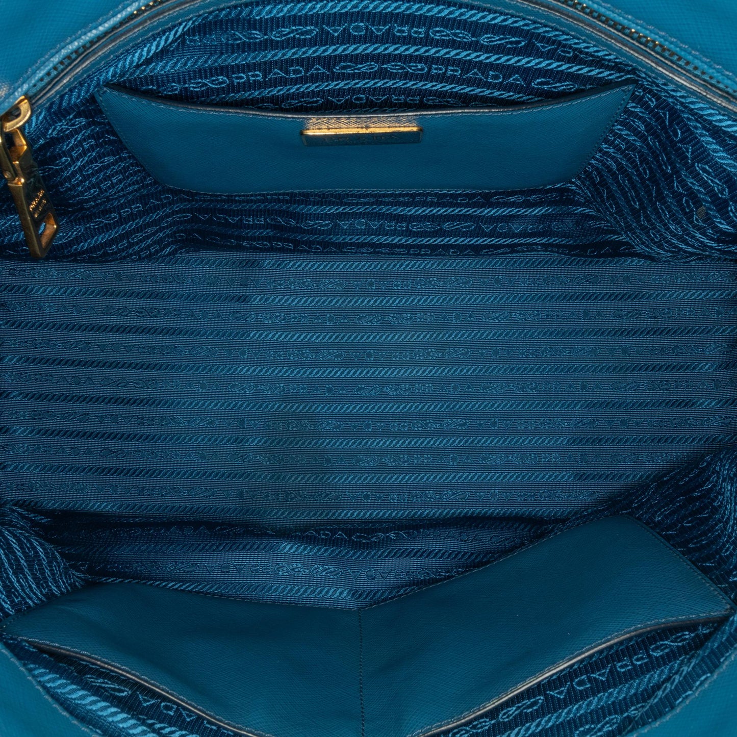 Prada Large Bicolor Saffiano Lux Galleria Double Zip Satchel (SHG-XkIbhN)