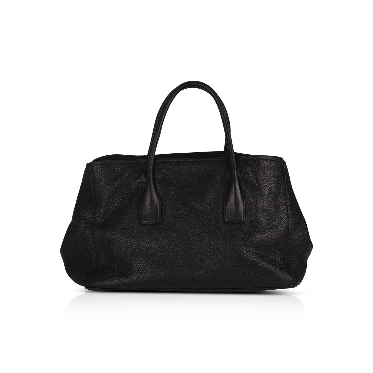 Prada Large Black Vitello Daino Tote