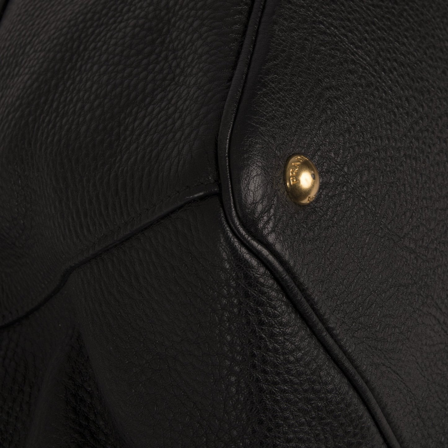 Prada Large Black Vitello Daino Tote