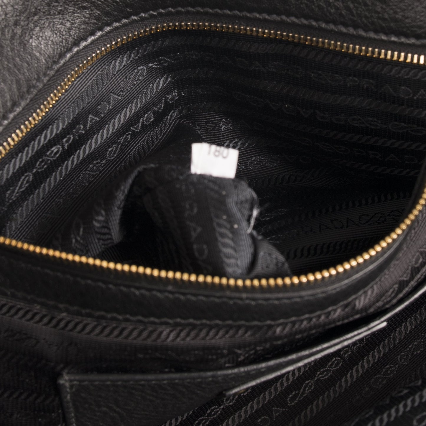 Prada Large Black Vitello Daino Tote