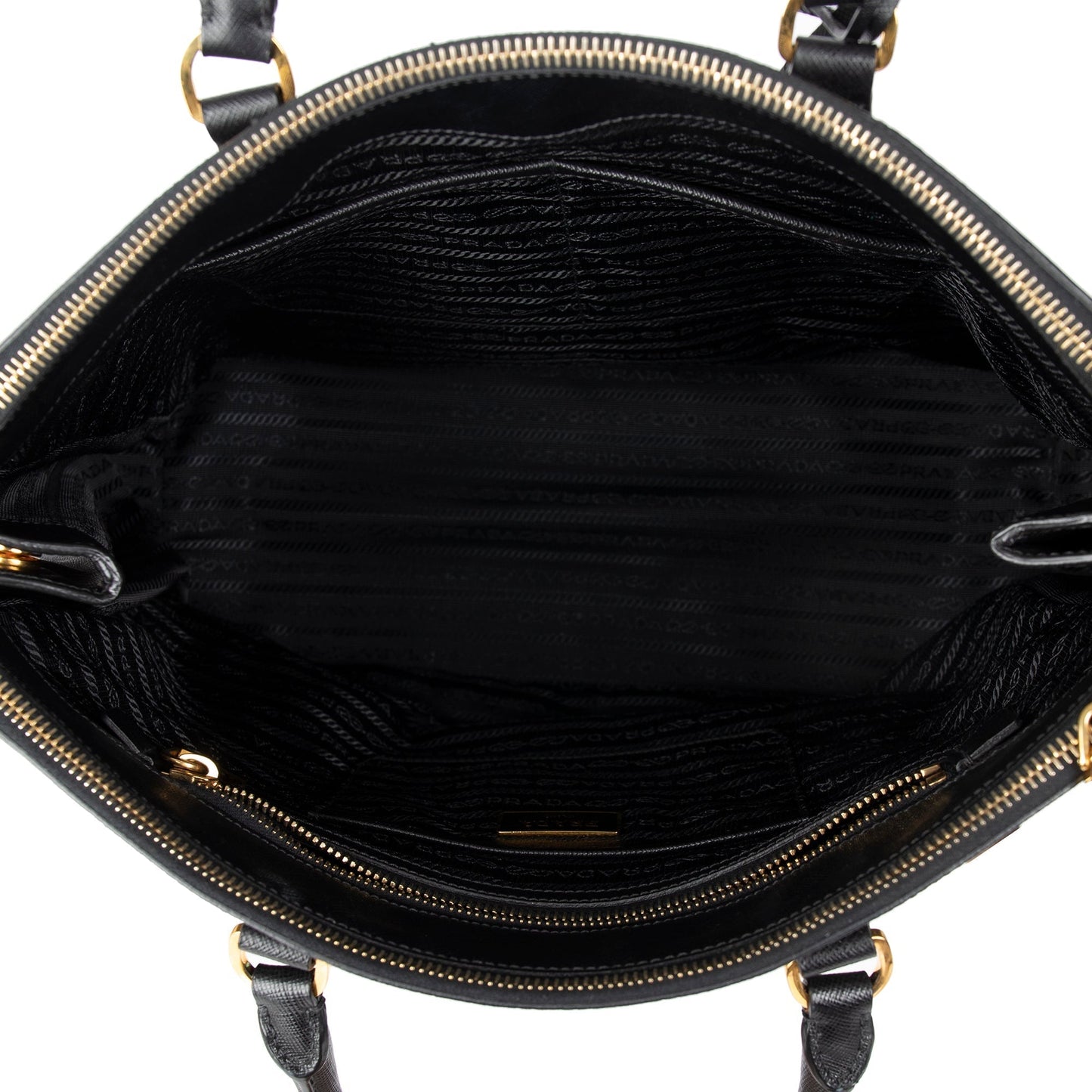 Prada Large Saffiano Lux Galleria Double Zip Tote