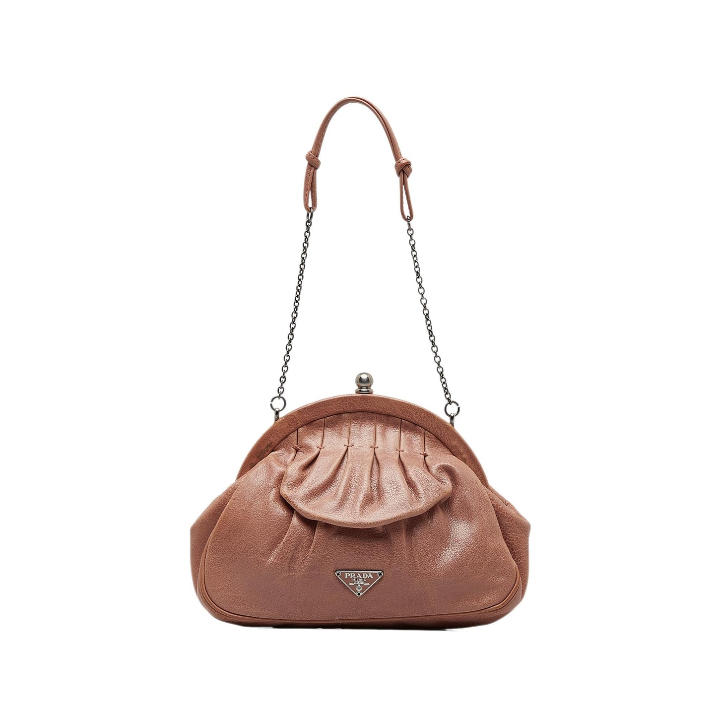 Prada Leather Chain Clutch (SHG-qRtleH)