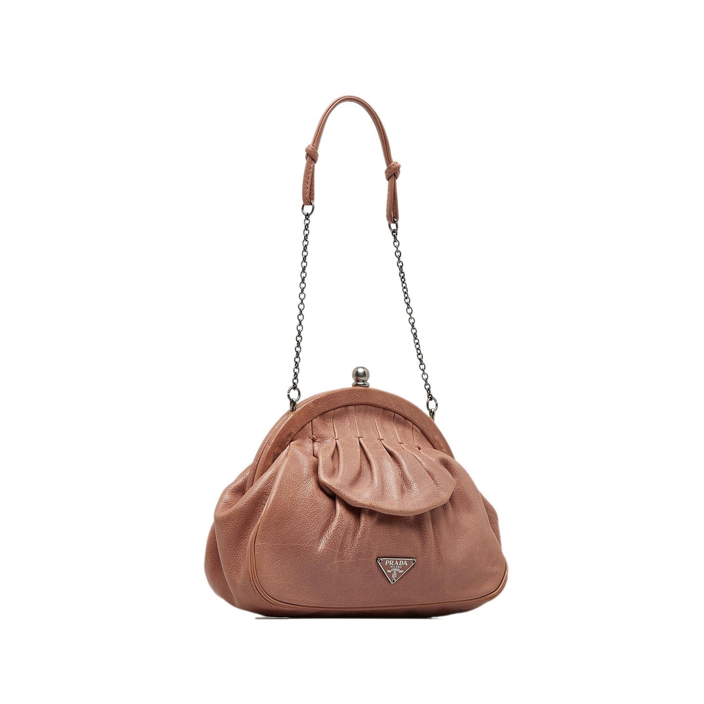 Prada Leather Chain Clutch (SHG-qRtleH)
