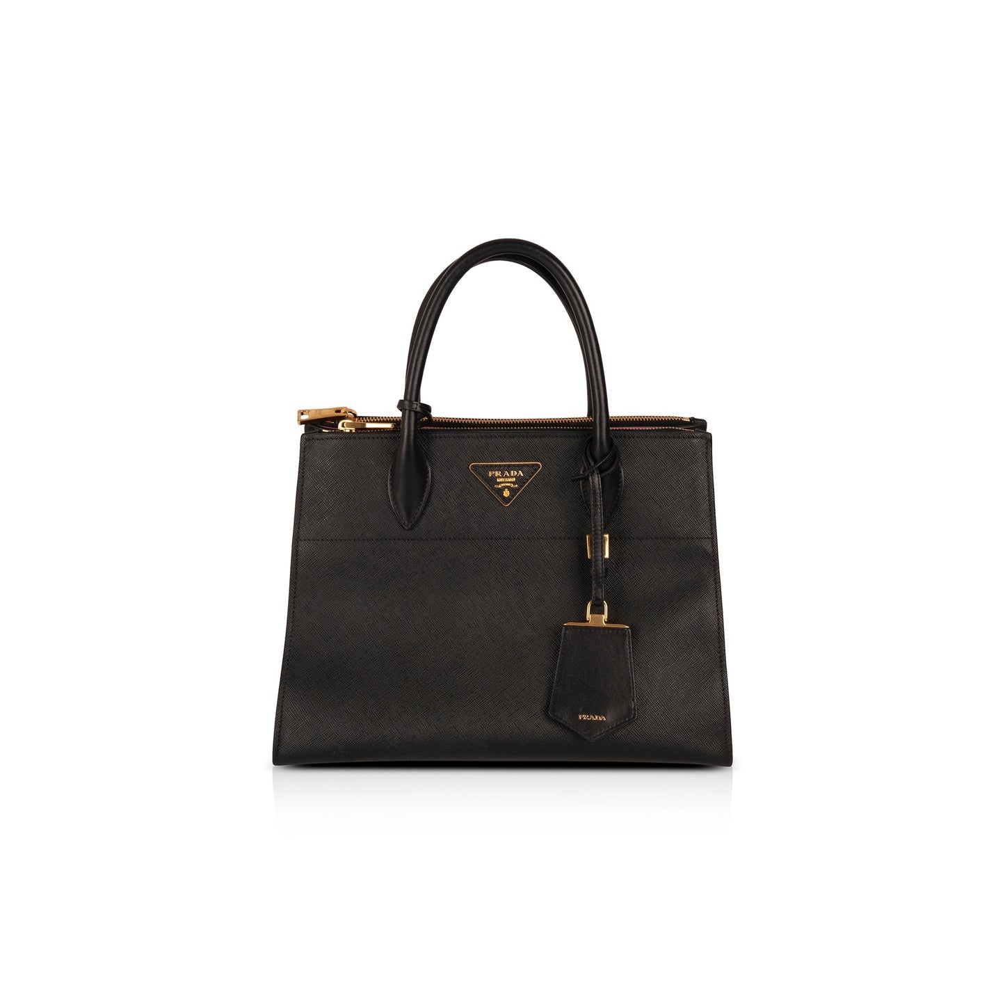Prada Medium Saffiano & City Calf Leather Paradigme Tote