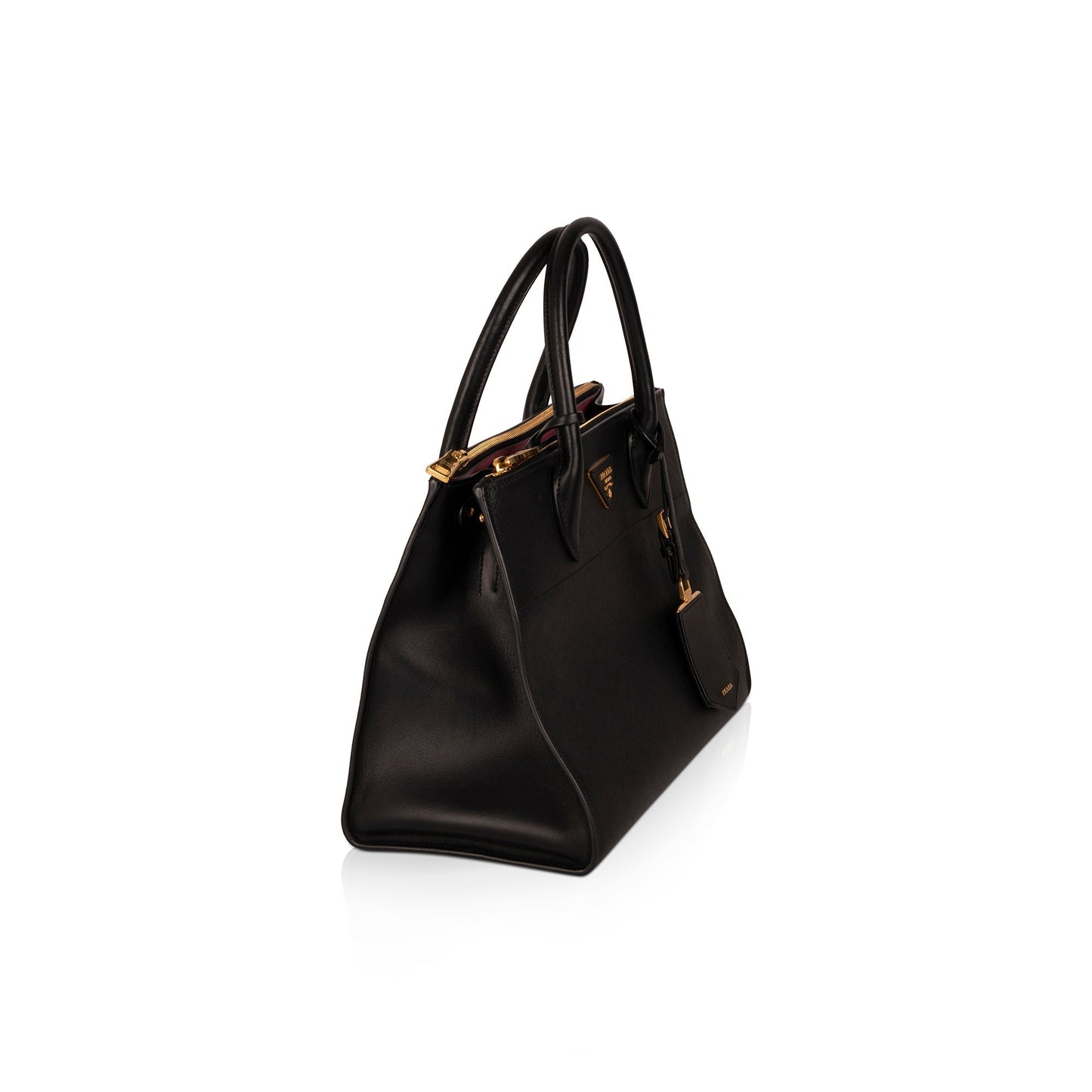Prada Medium Saffiano & City Calf Leather Paradigme Tote