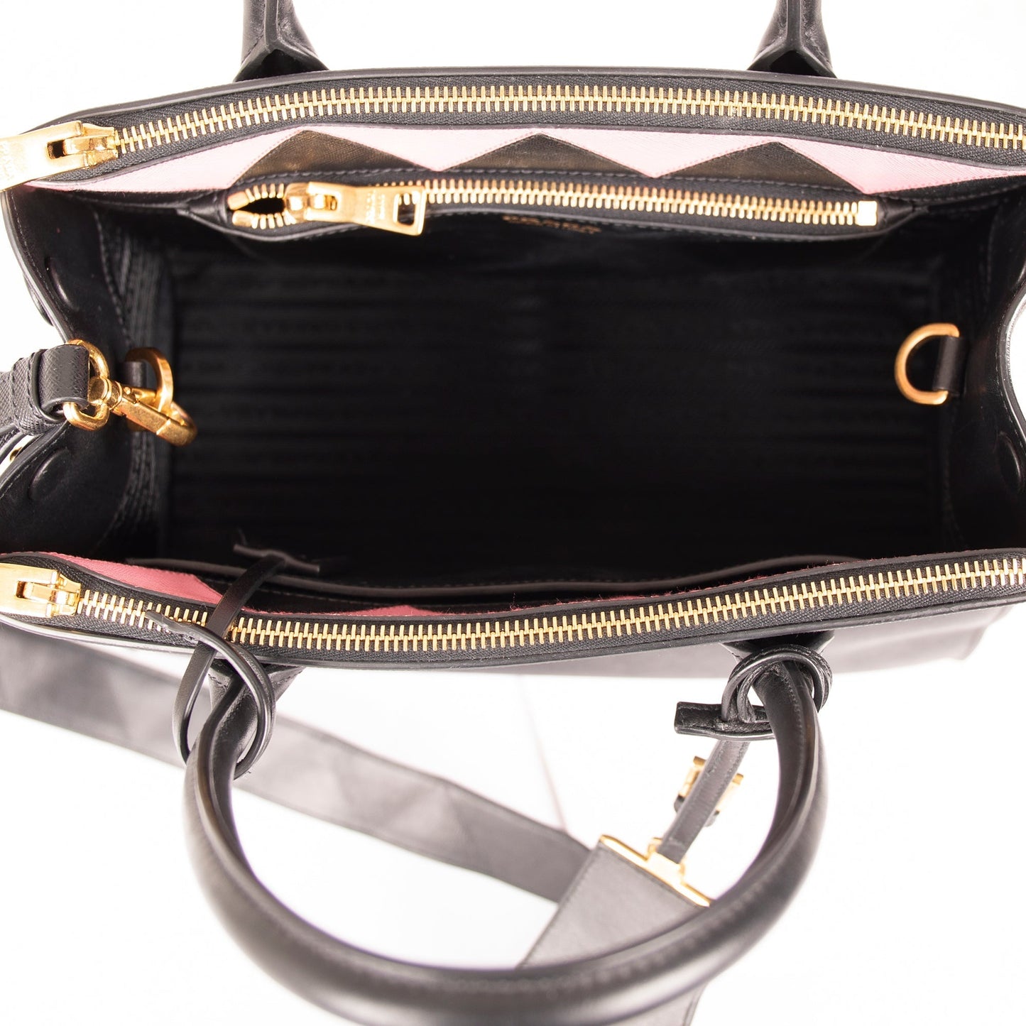 Prada Medium Saffiano & City Calf Leather Paradigme Tote