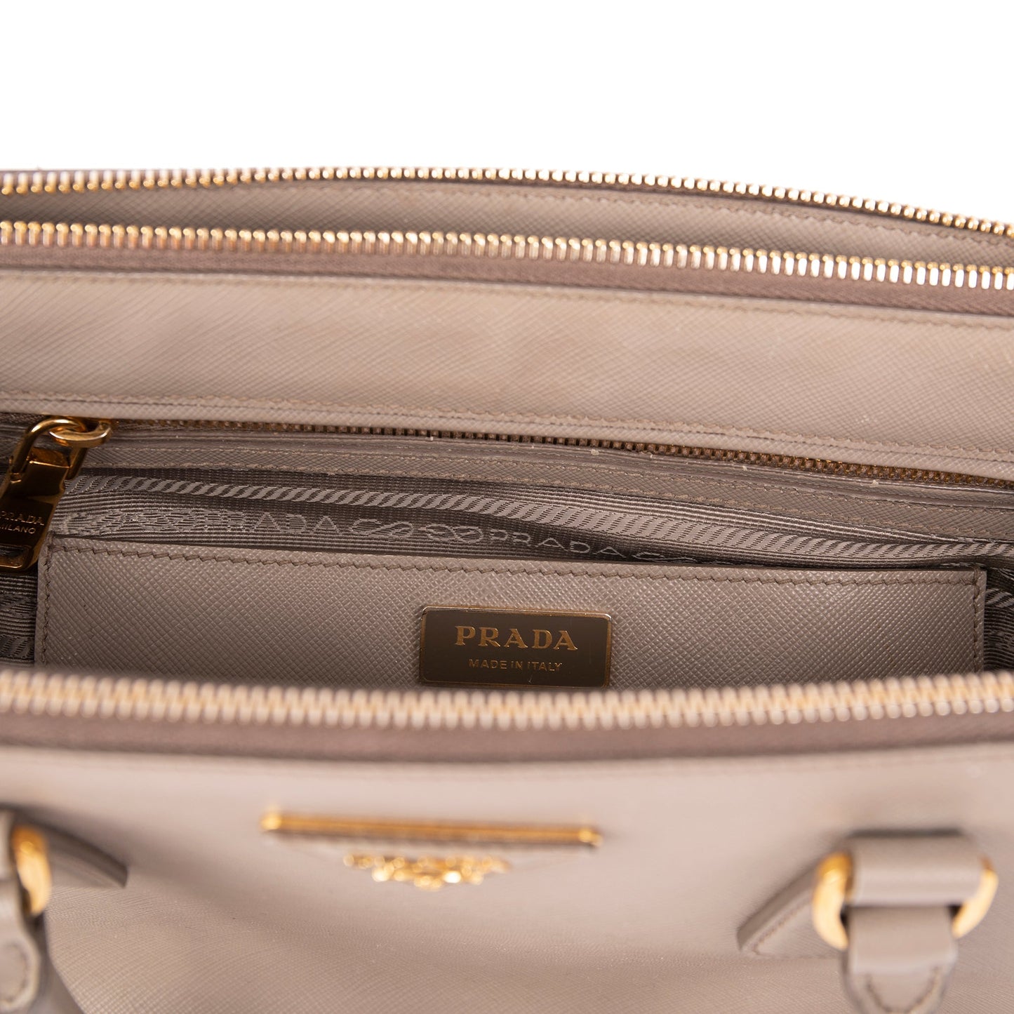 Prada Medium Saffiano Galleria Double Zip Tote