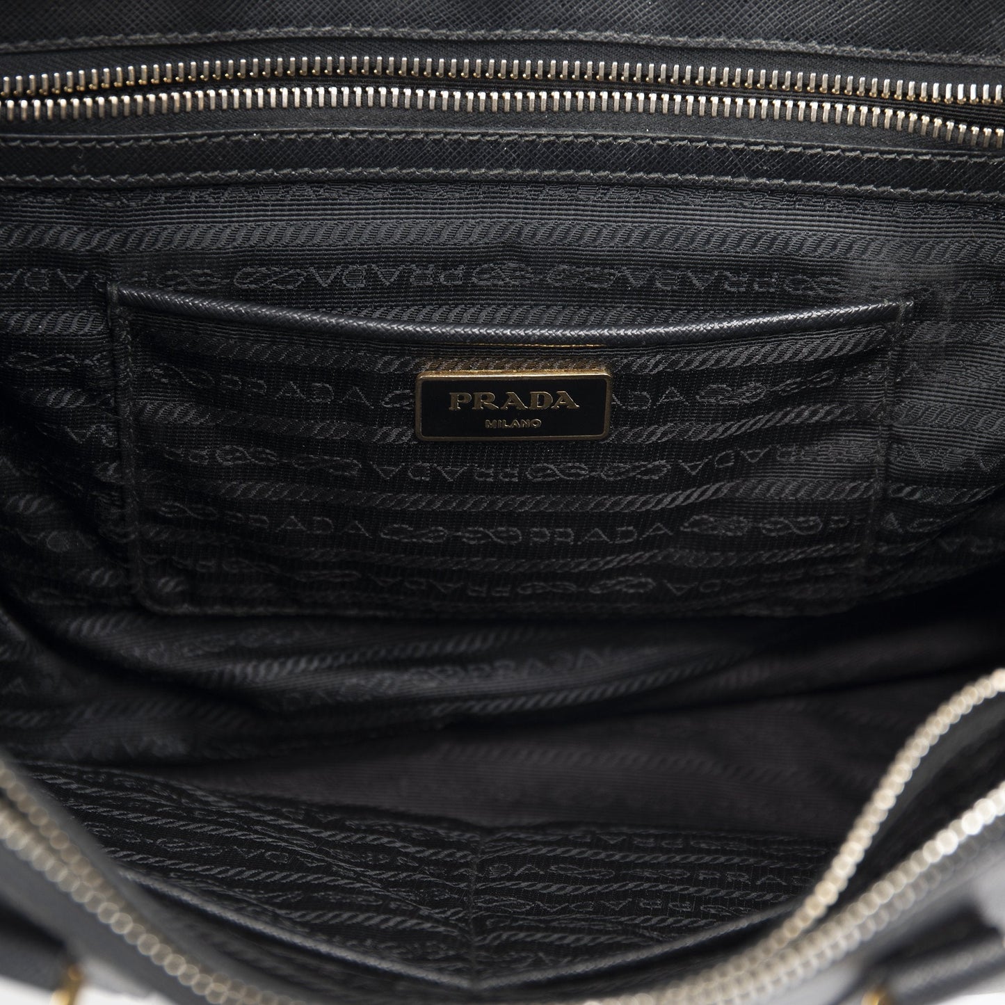 Prada Medium Saffiano Lux Galleria Double Zip Tote