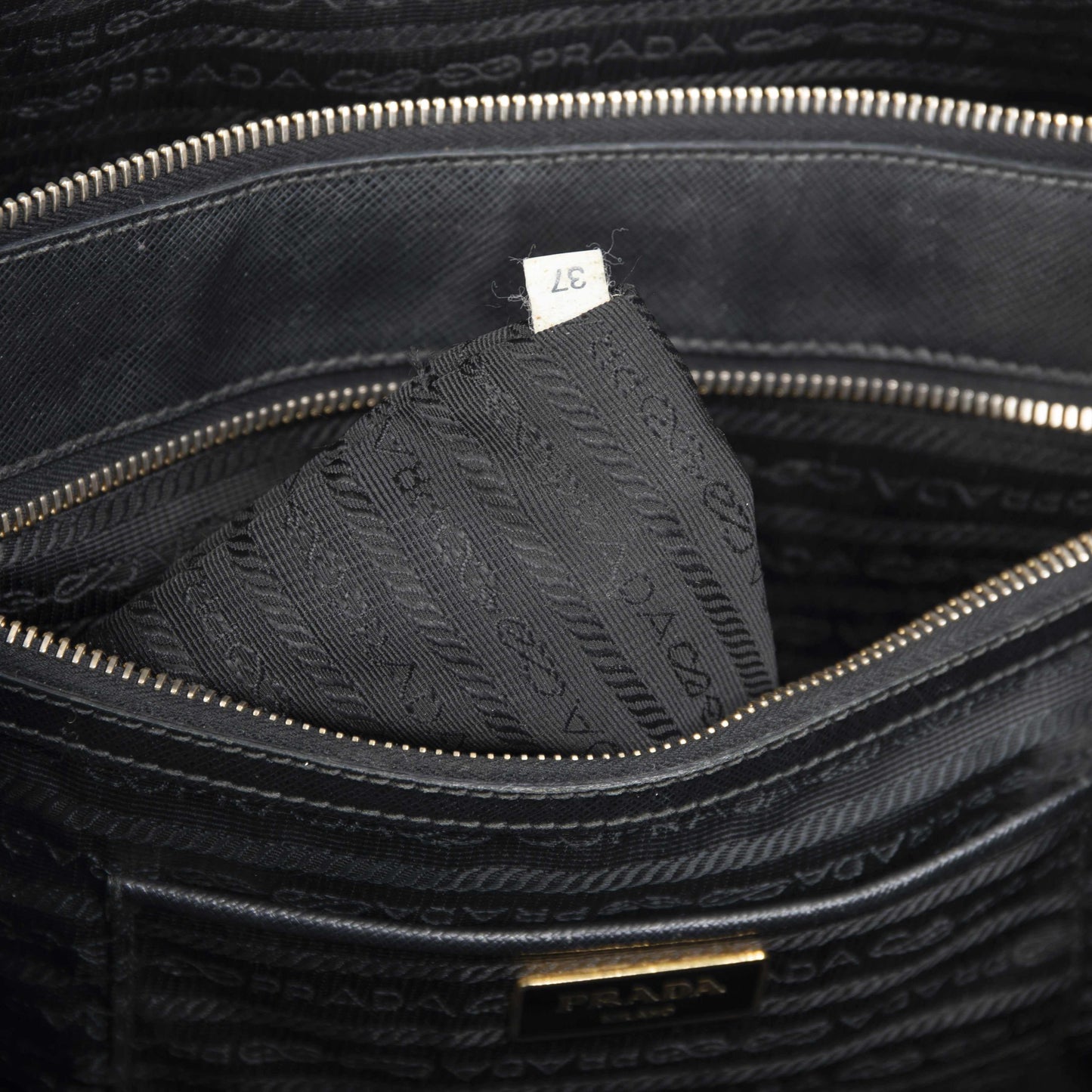 Prada Medium Saffiano Lux Galleria Double Zip Tote