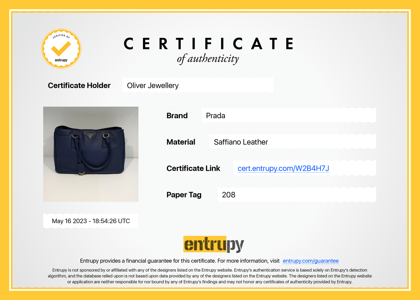 Prada Medium Saffiano Lux Tote