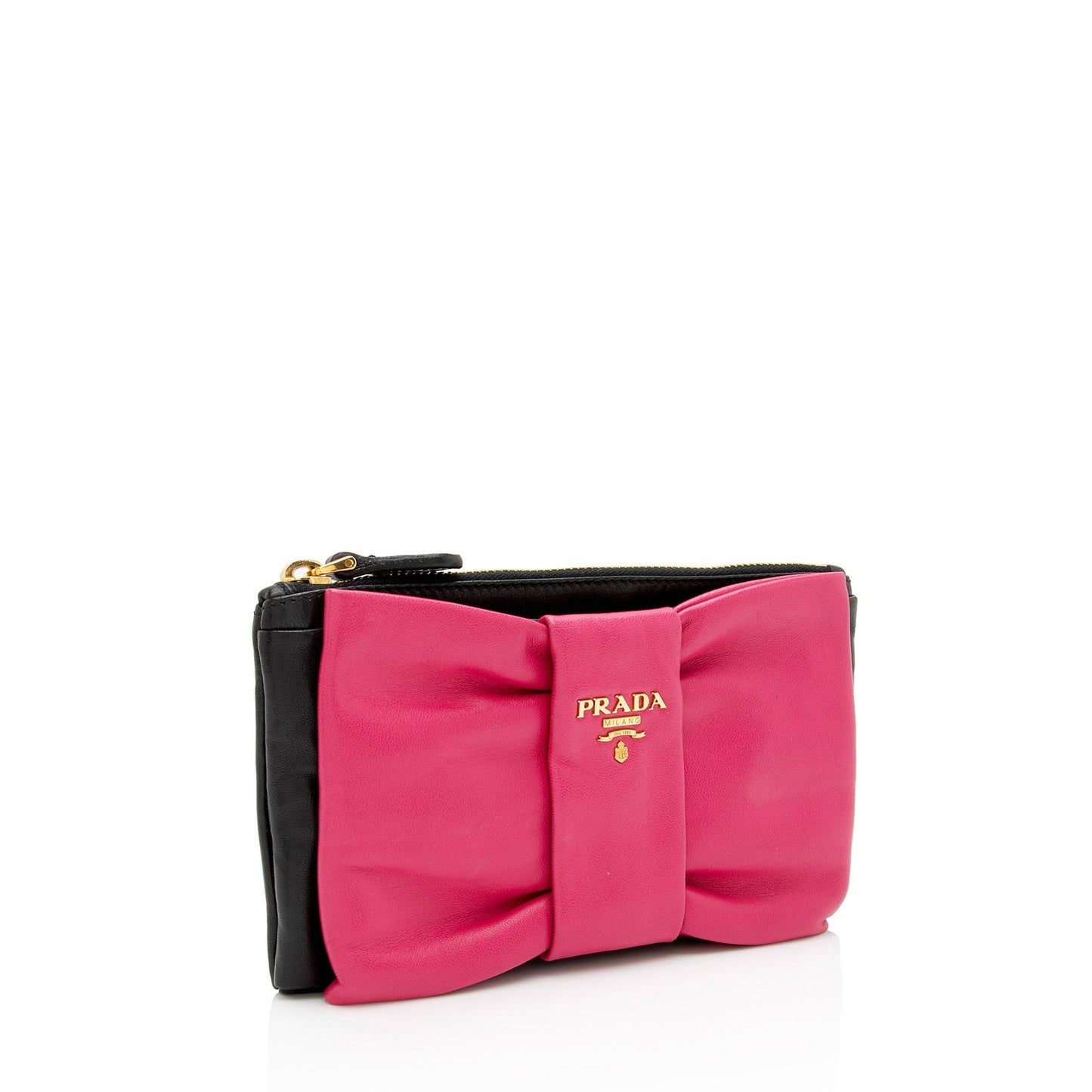 Prada Nappa Fiocco Bow Small Clutch (SHF-YHWkp5)