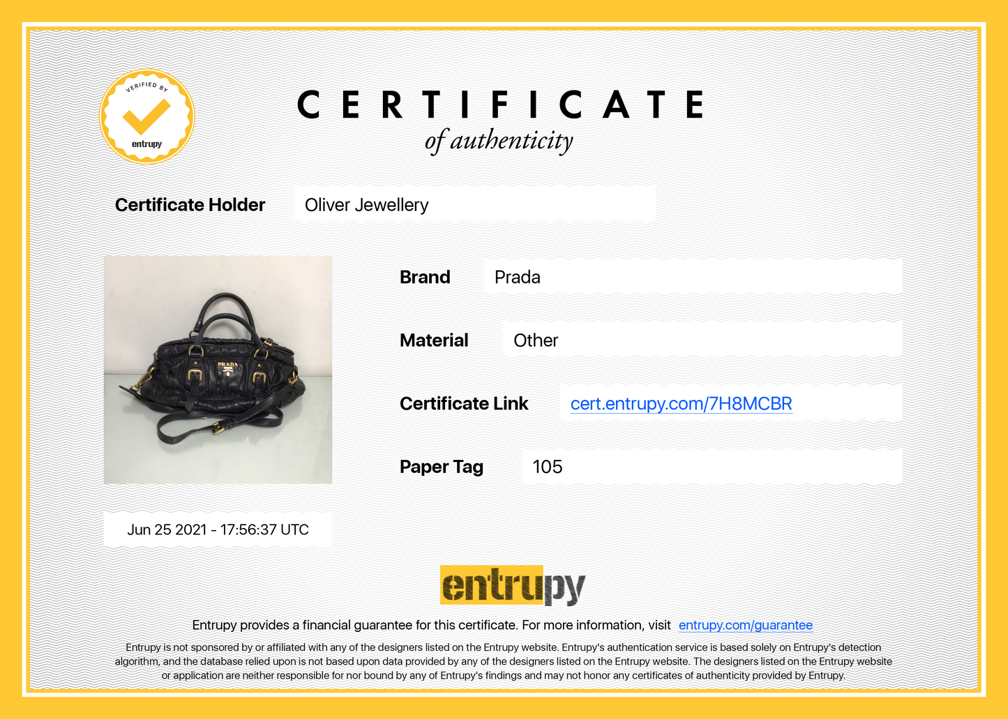 Prada Nappa Gaufre Satchel