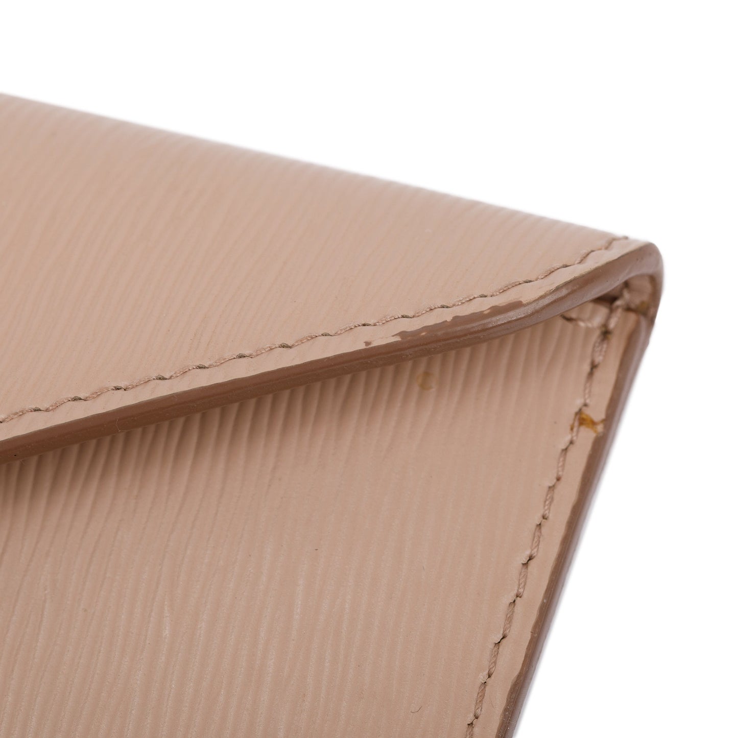 Prada Neutral Vitello Leather Envelope Wallet