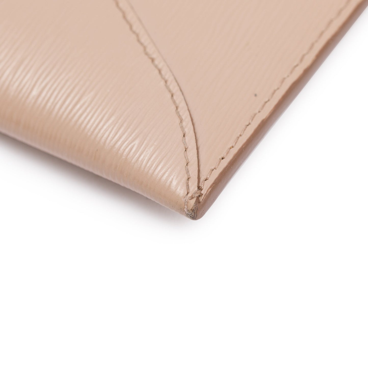 Prada Neutral Vitello Leather Envelope Wallet