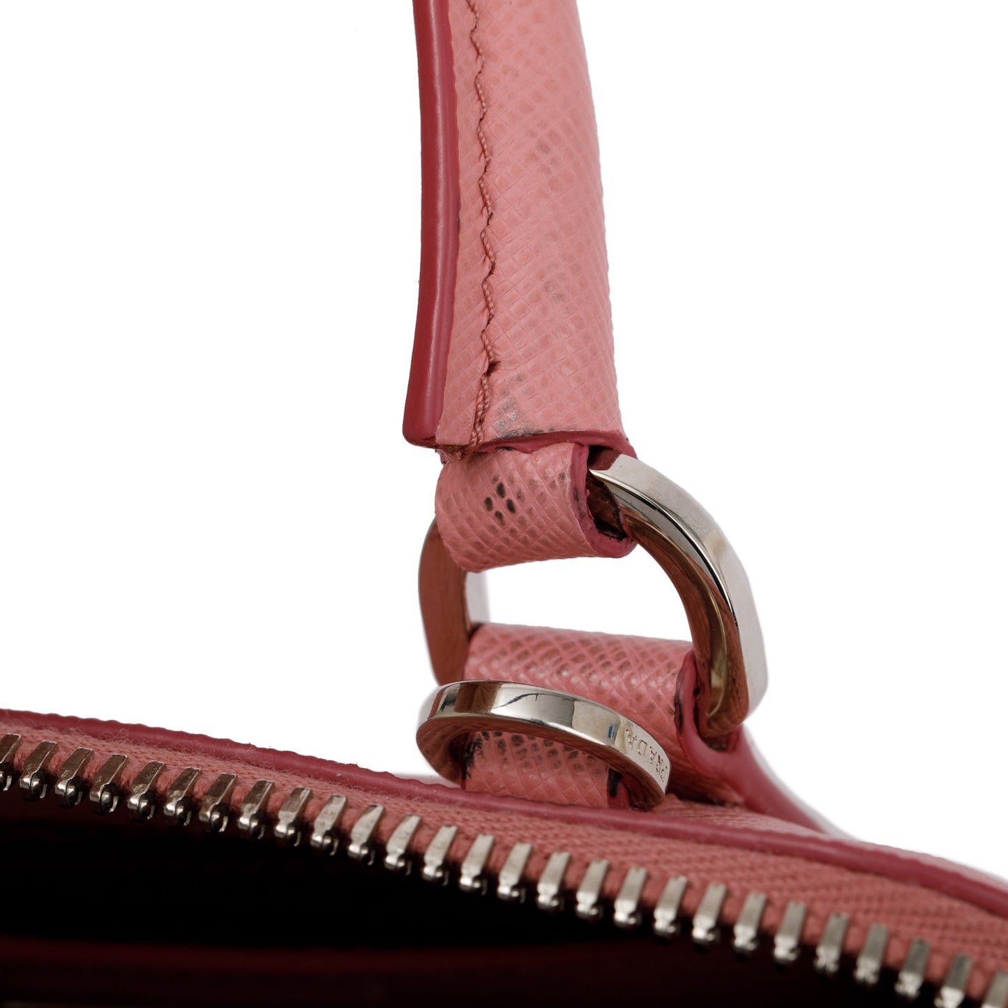 Prada Pink Saffiano Lux Mini Promenade Tote
