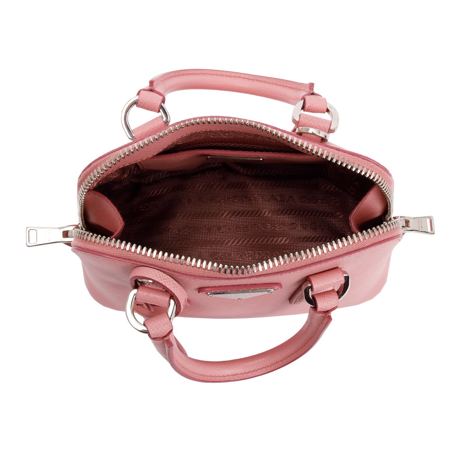 Prada Pink Saffiano Lux Mini Promenade Tote