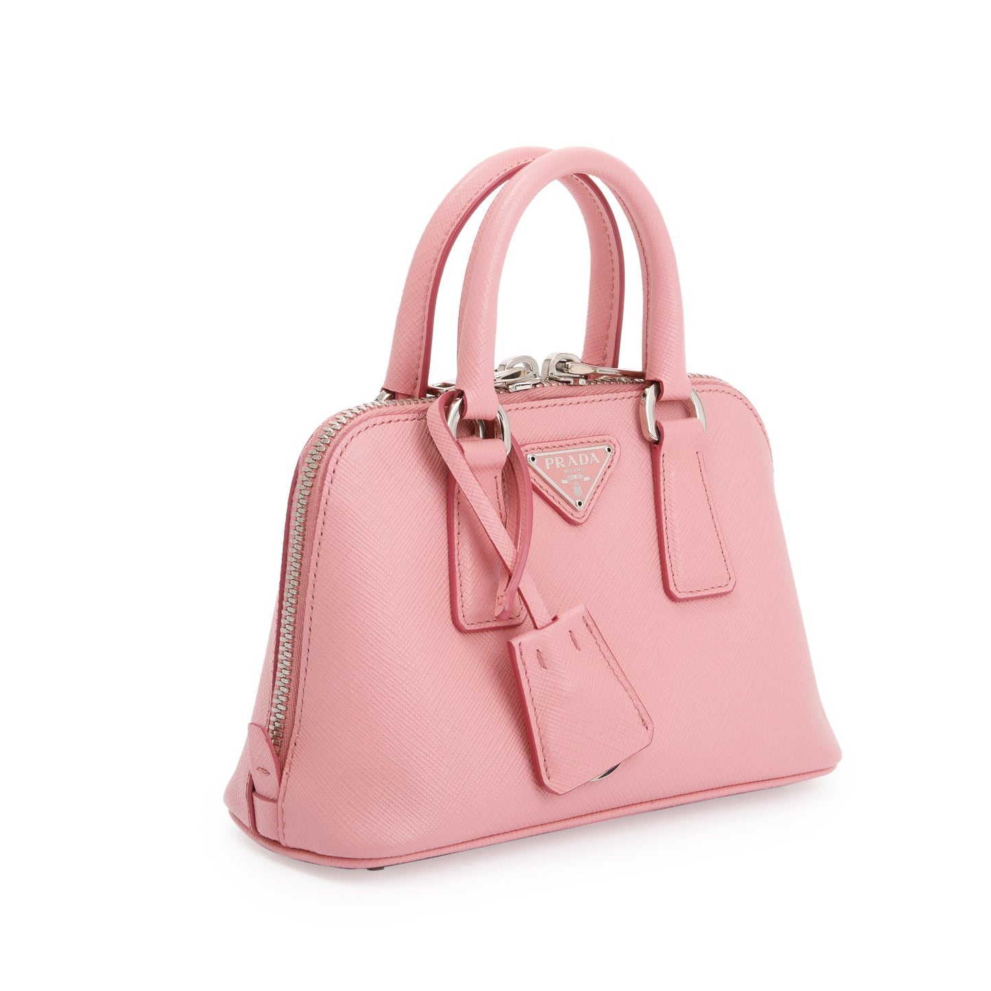 Prada Pink Saffiano Lux Mini Promenade Tote