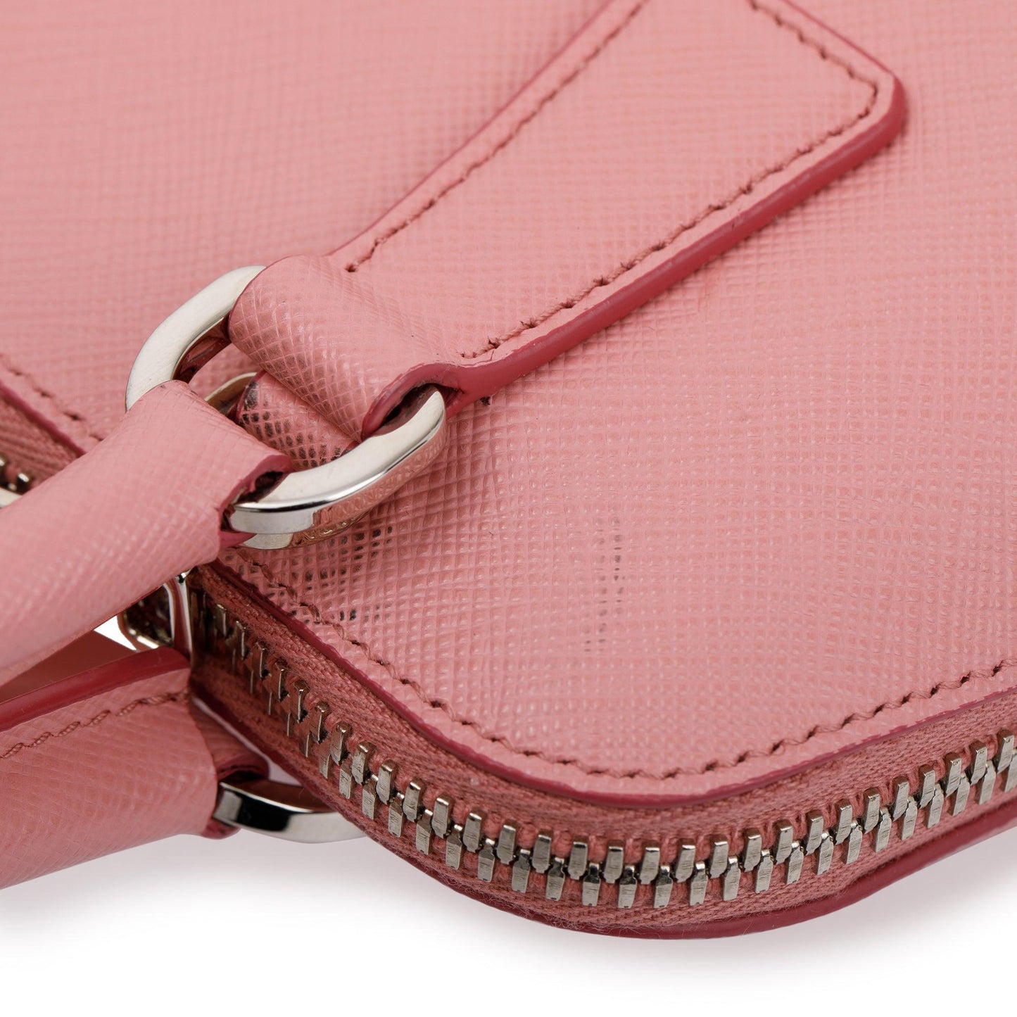 Prada Pink Saffiano Lux Mini Promenade Tote