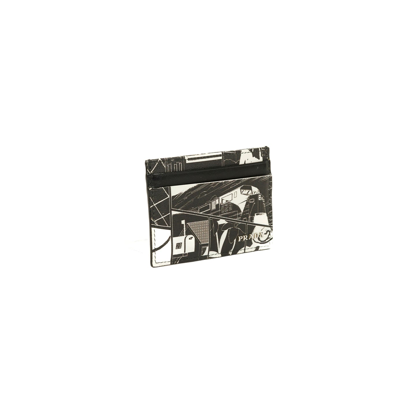 Prada Printed Leather Card Holder
